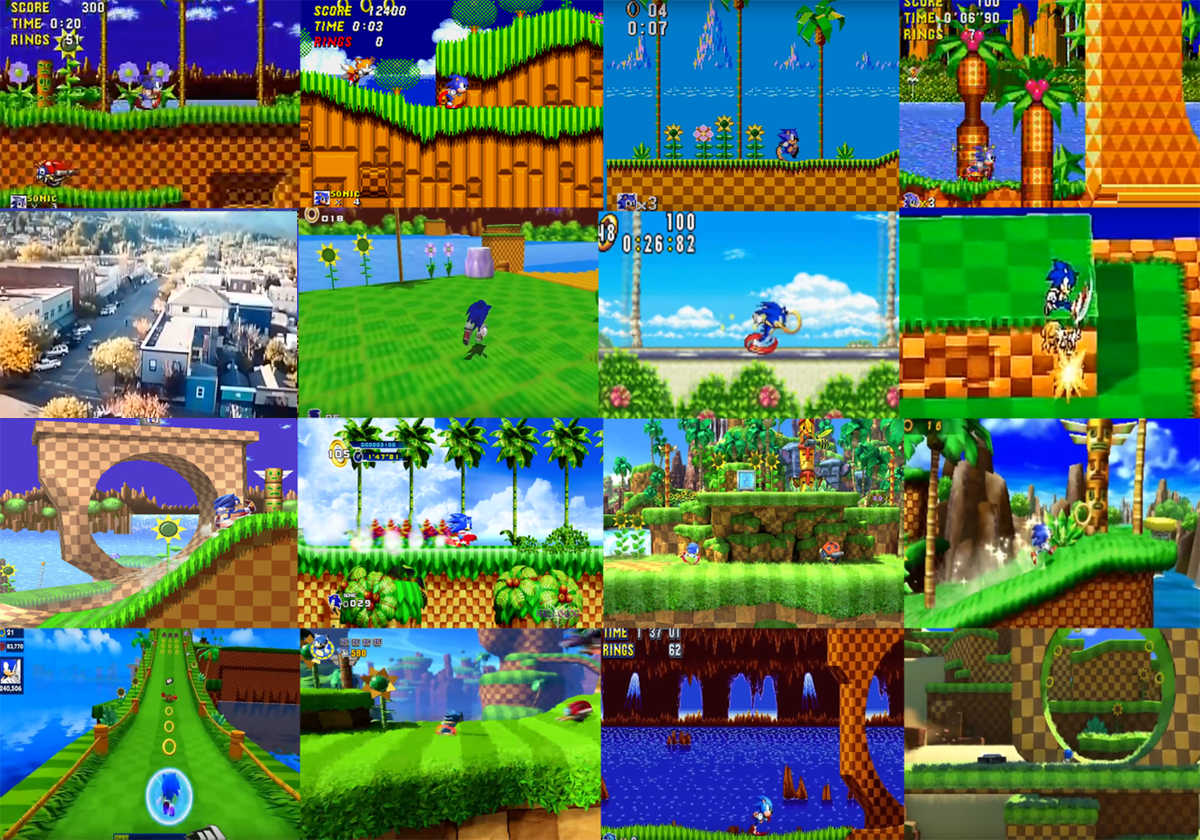Sonic 1 Green Hill Zone Map