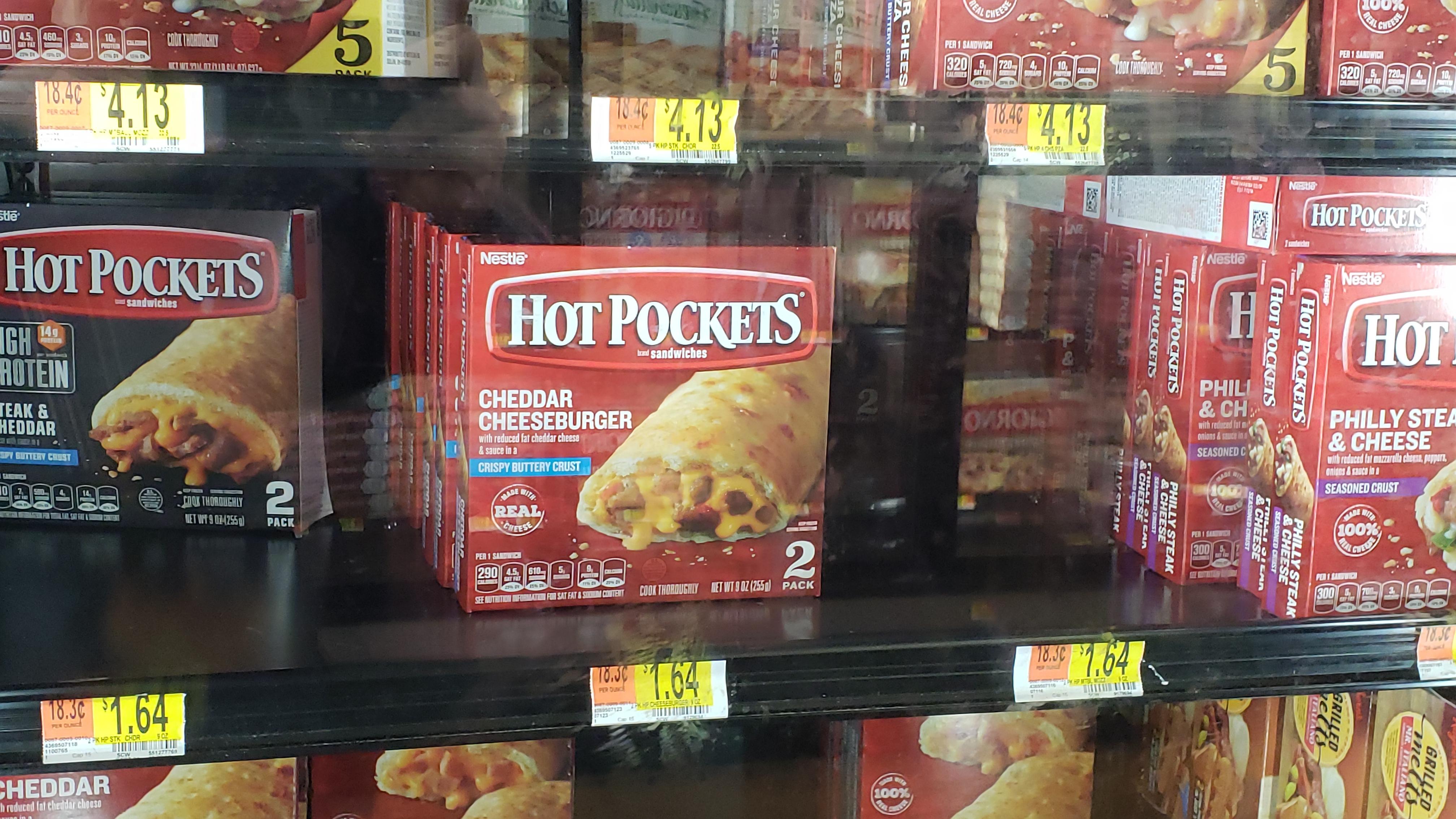 The 5 pack of hot pockets is not equivalently priced... But in fact is