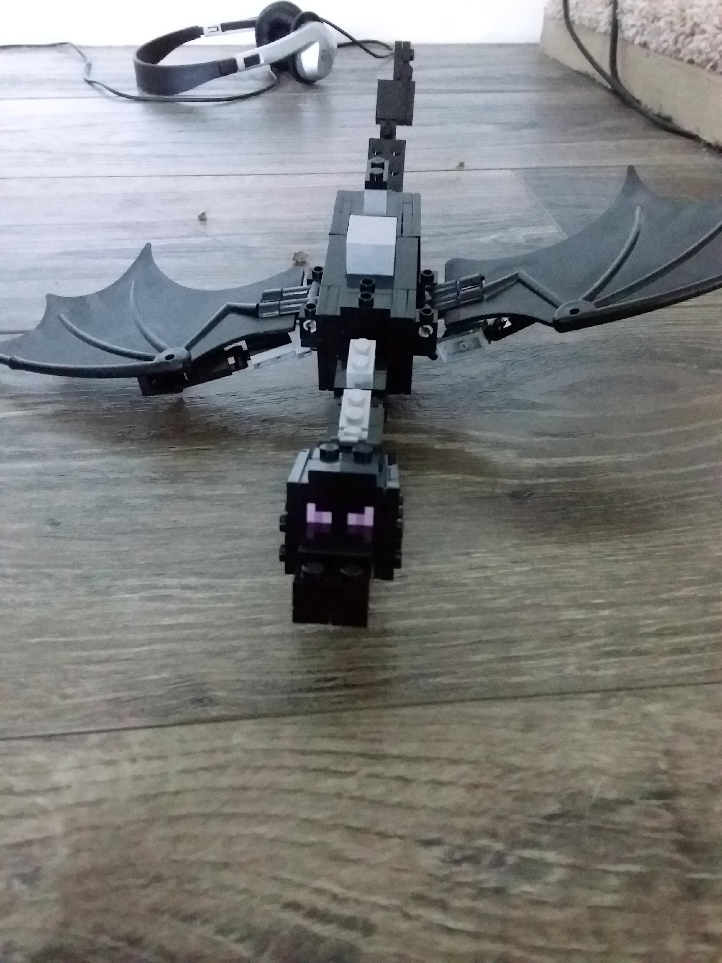 Found an old ender dragon lego set in my basement! : r/Minecraft