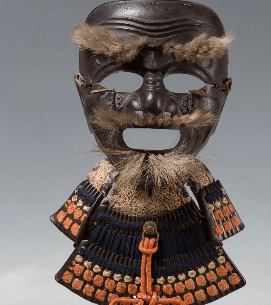 Somen samurai mask, a very kind of men yoroi for samurai which