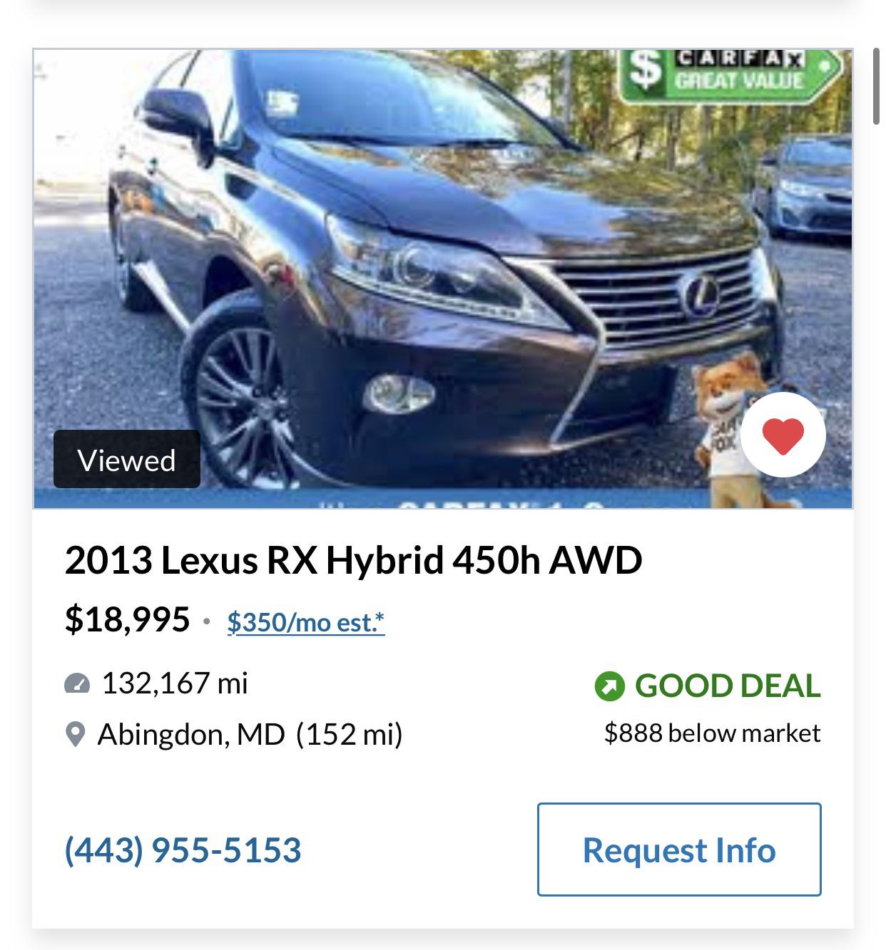 Are High mileage Lexus RX’s reliable? r/whatcarshouldIbuy