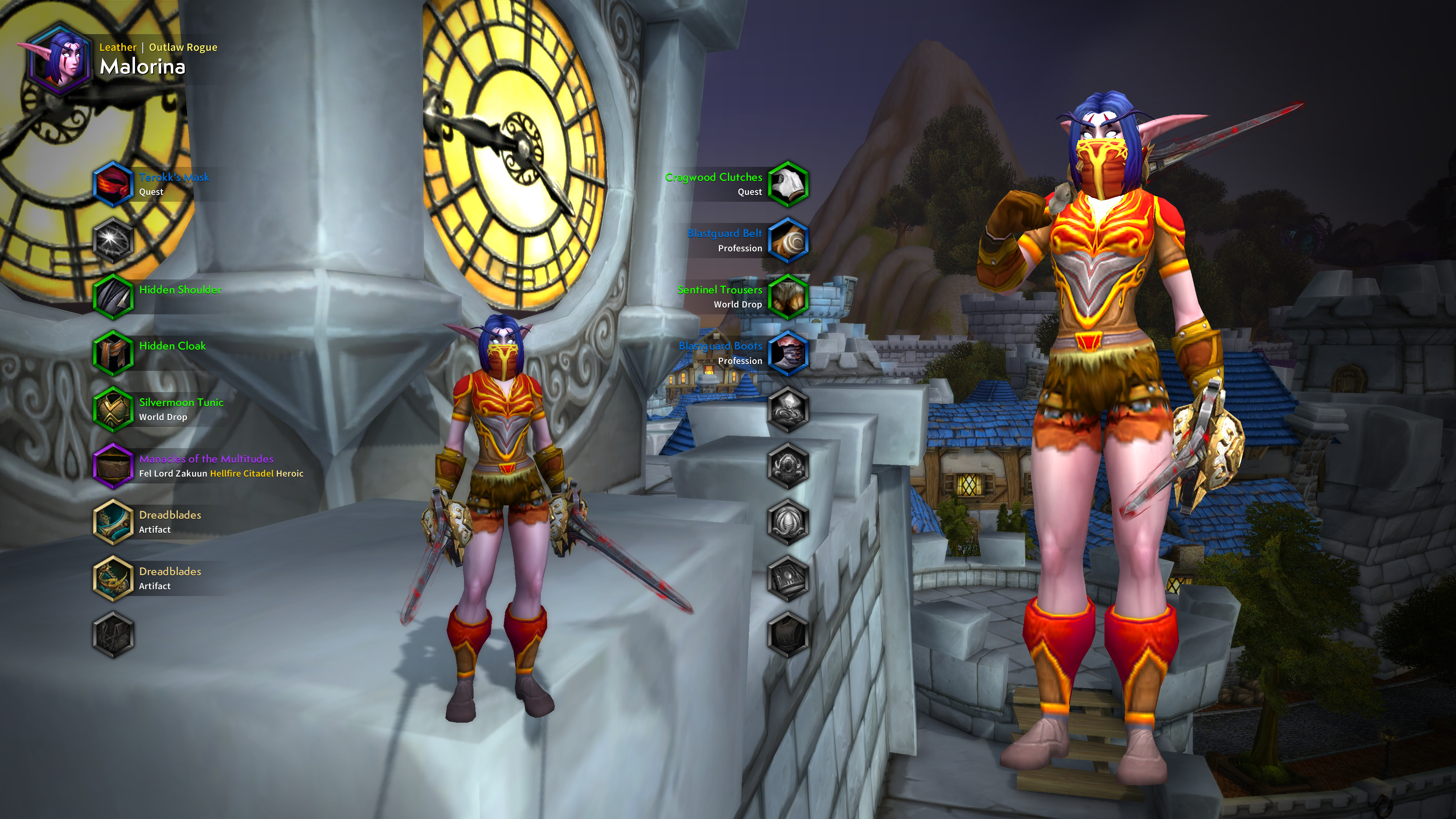 Silvermoon Outlaw Rogue Transmogrification