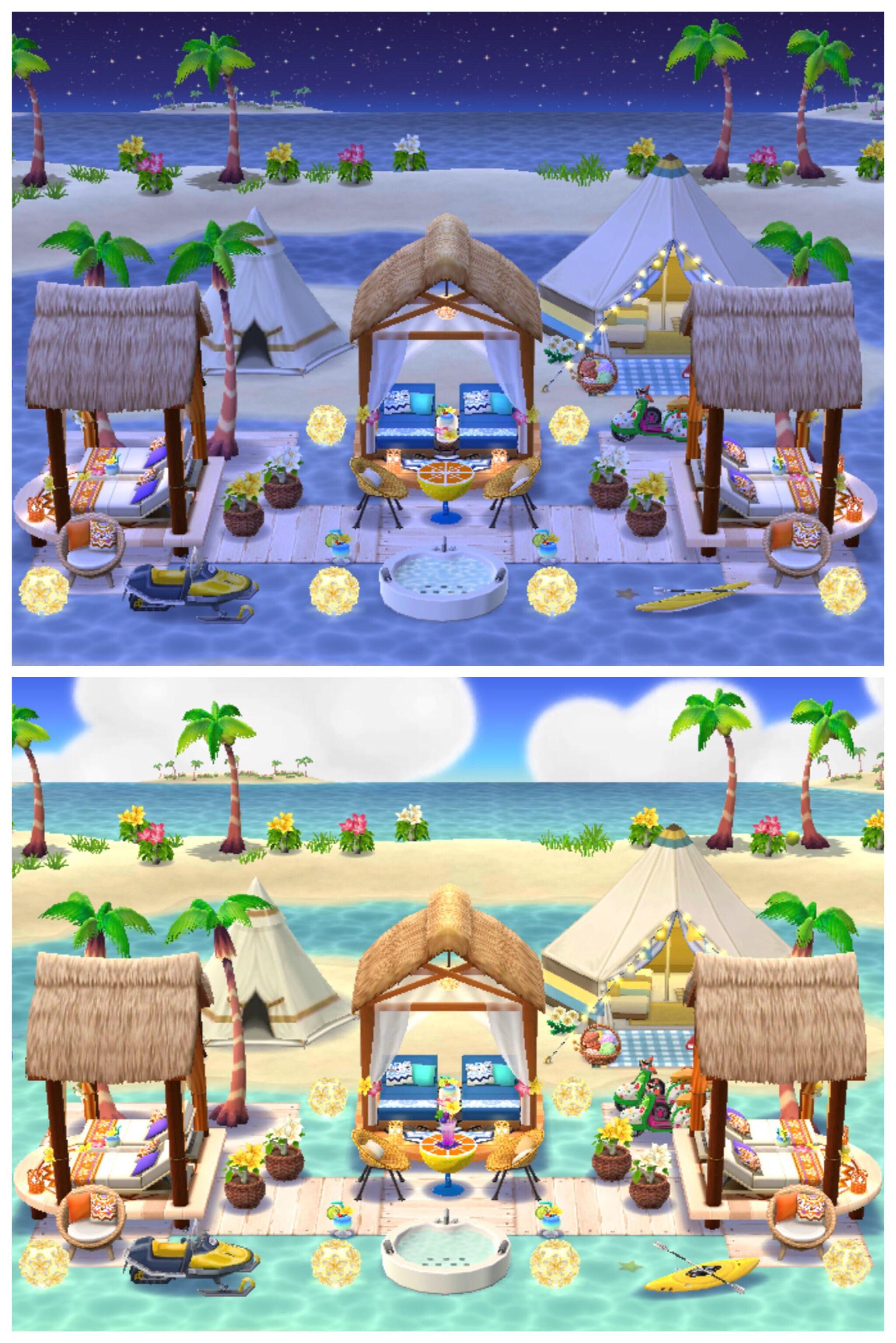 Night & day at an exotic South Pacific resort Can you