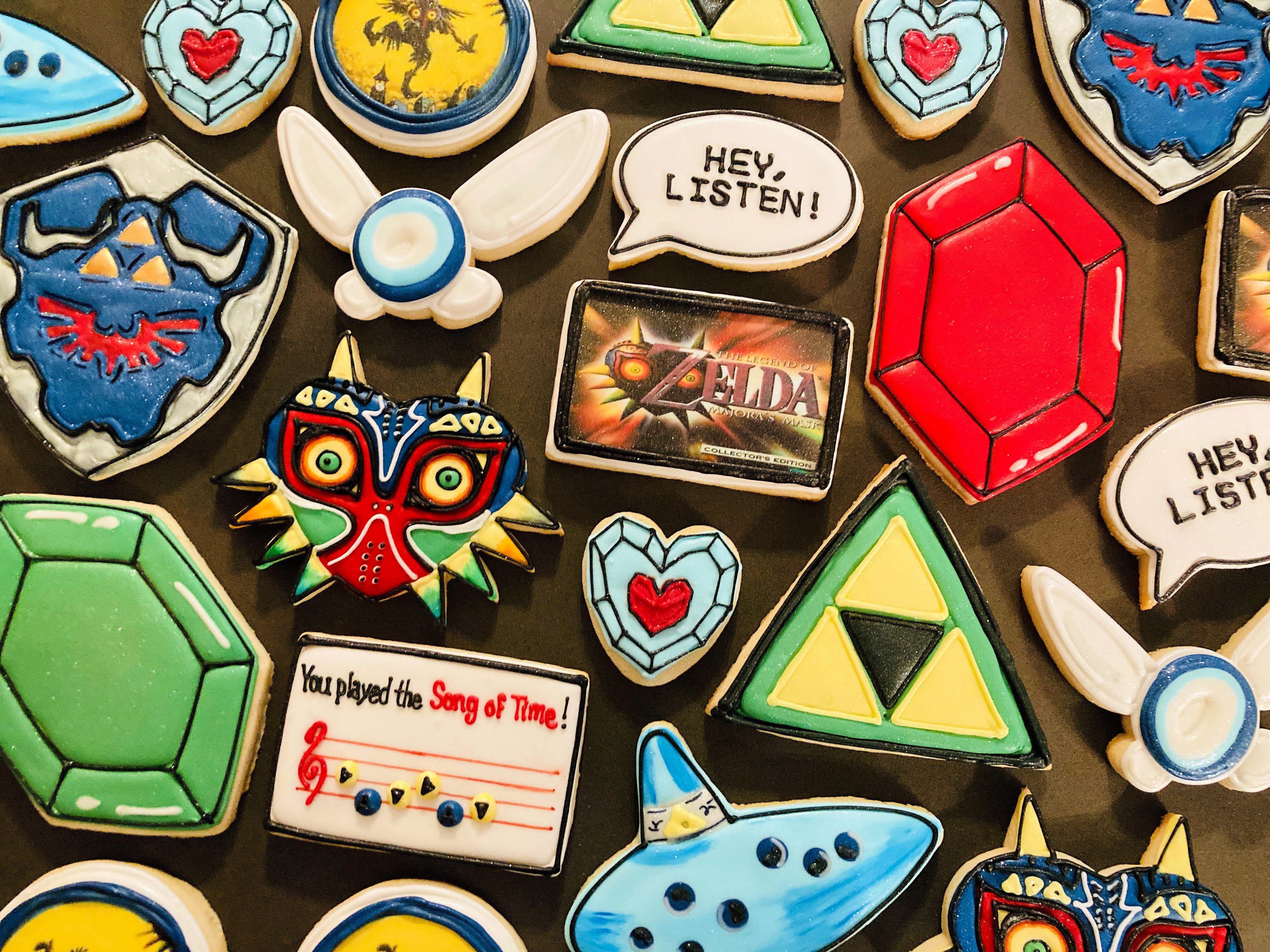 Zelda Christmas Cookies Legend of Zelda Majora’s Mask cookies majorasmask
