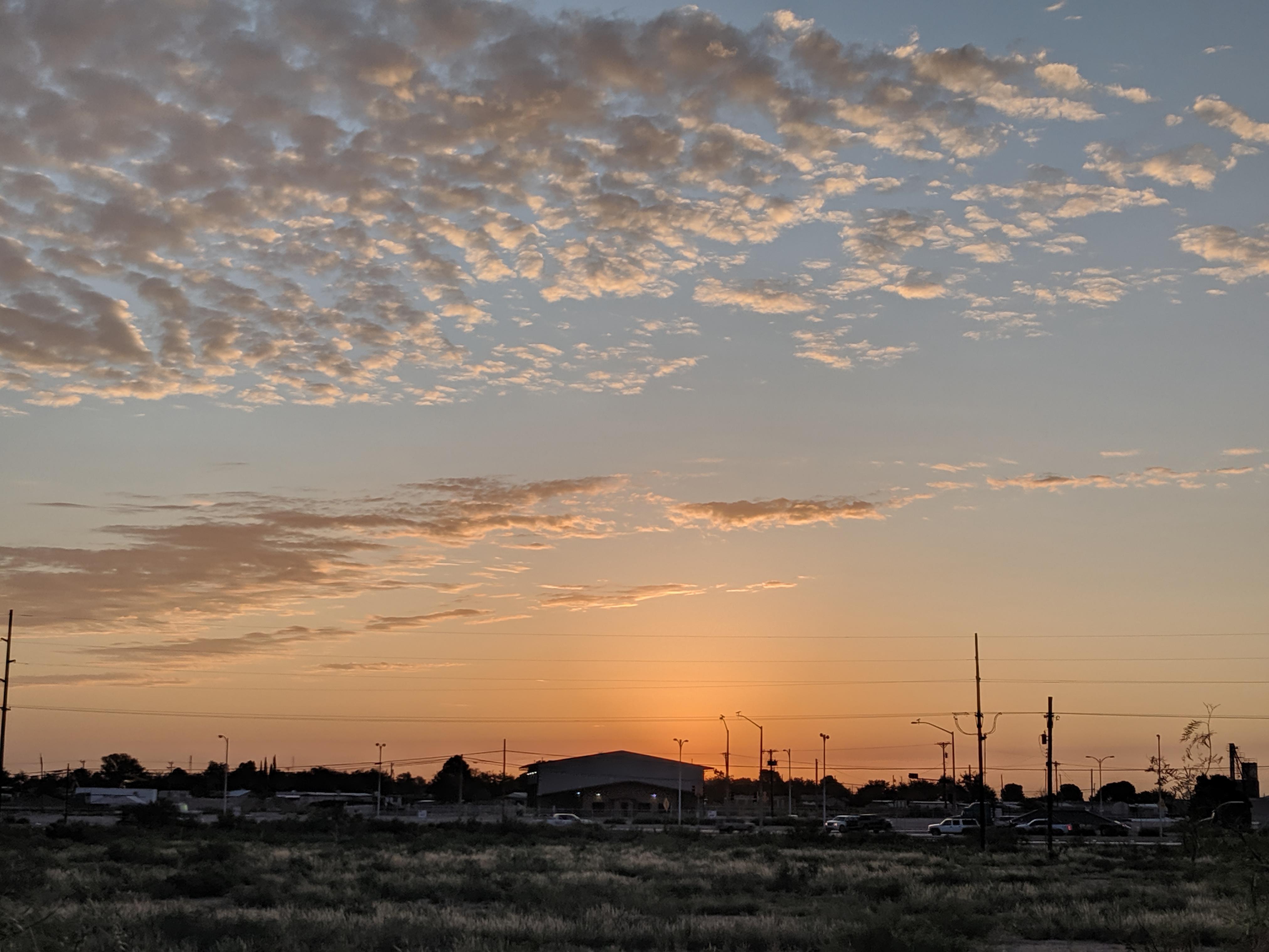 Sunrise over Carlsbad. NewMexico