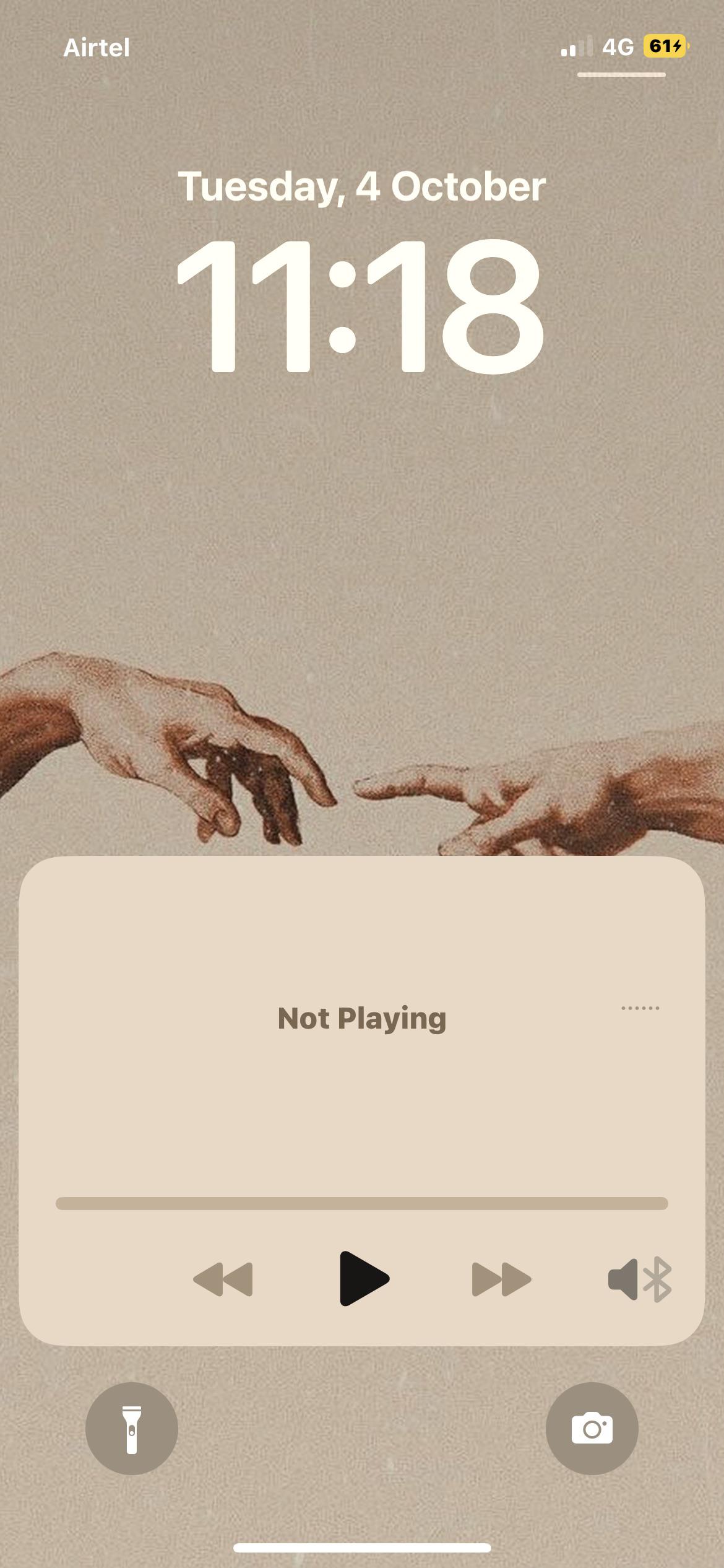 Even after closing music player this widget keeps appearing on lock