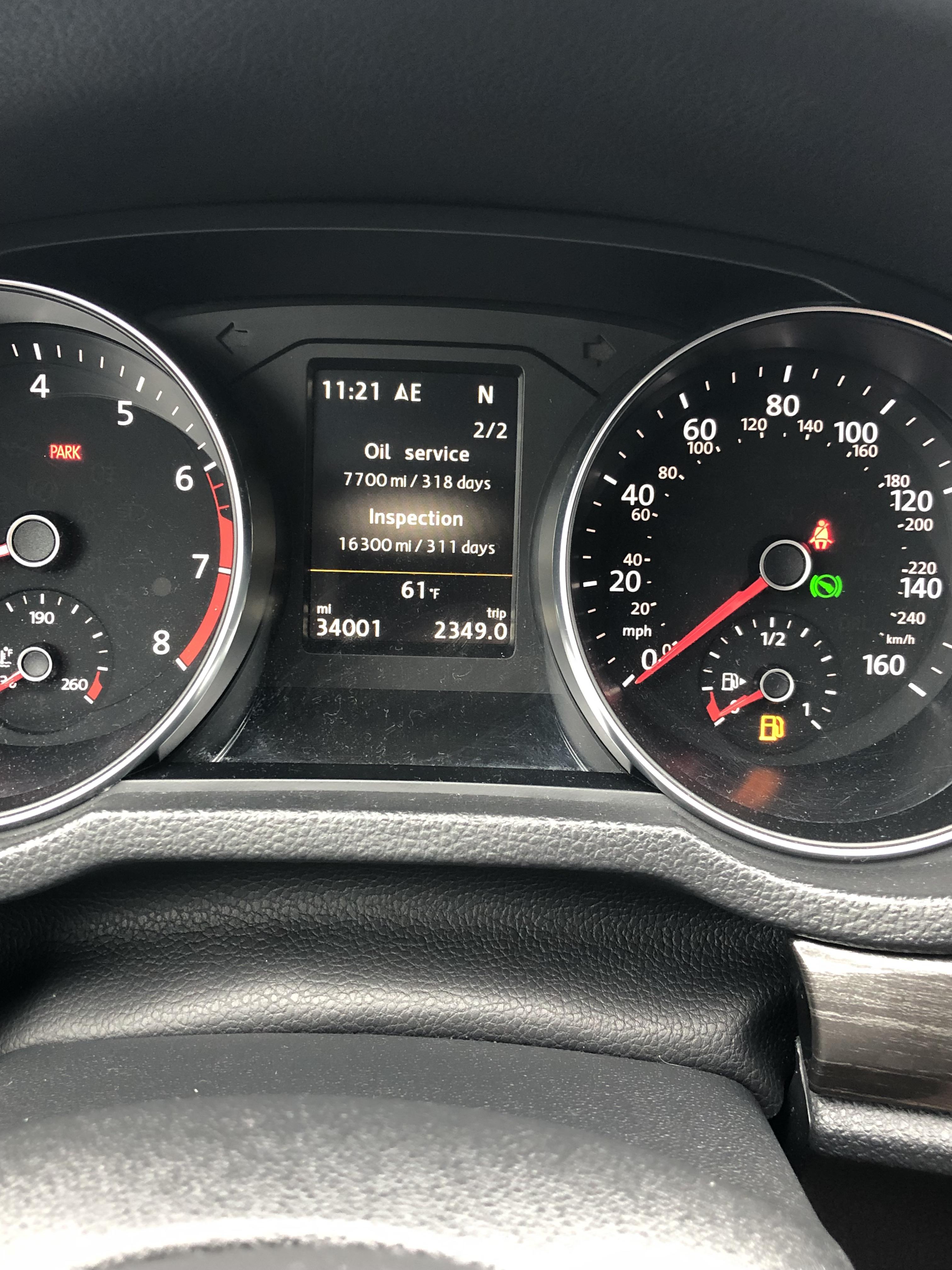 Recently bought a used Passat. Oil change in 7700 miles? Or is it