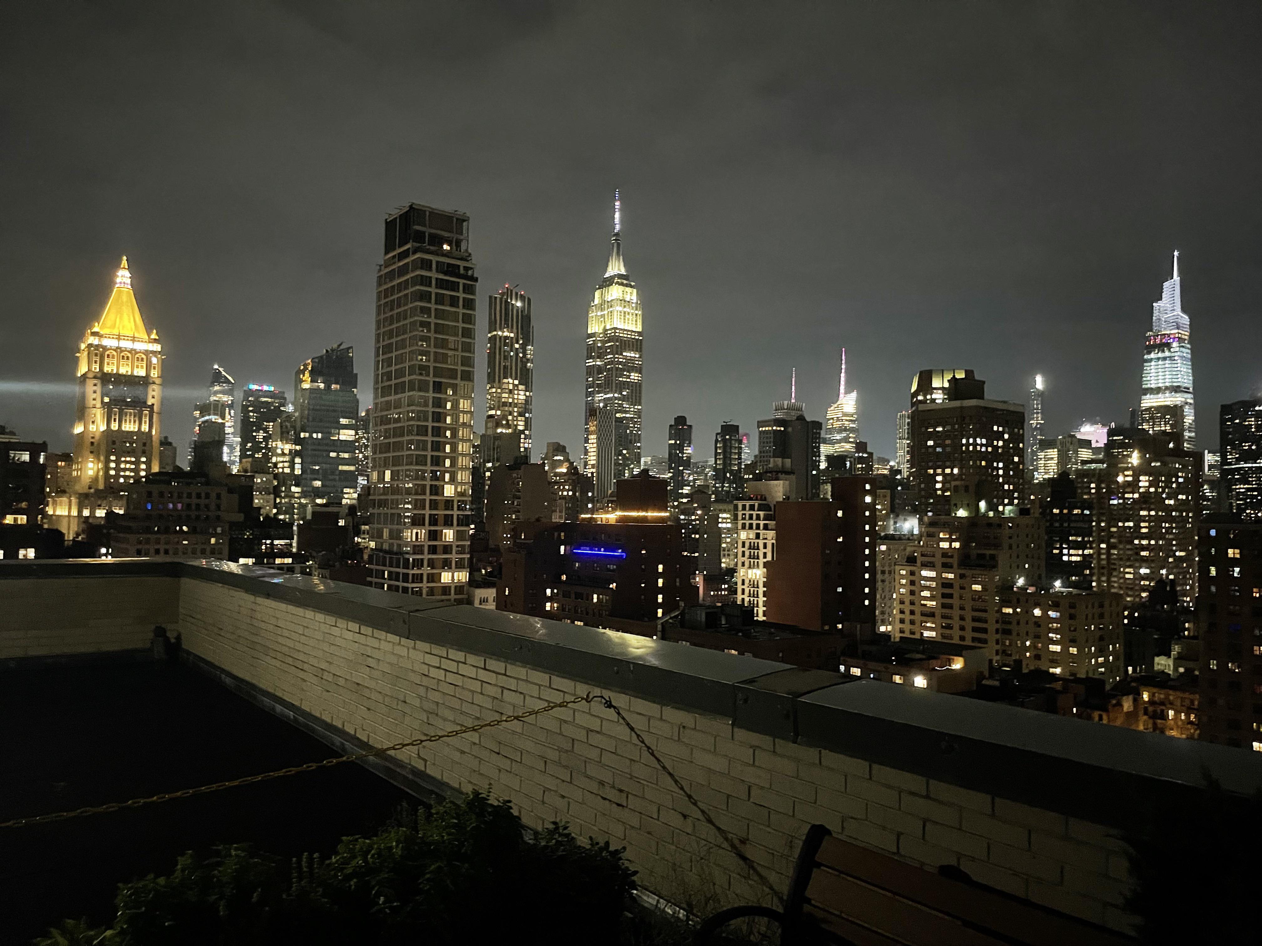 new york city skyline taken from rooftop on west side. (my photo) r