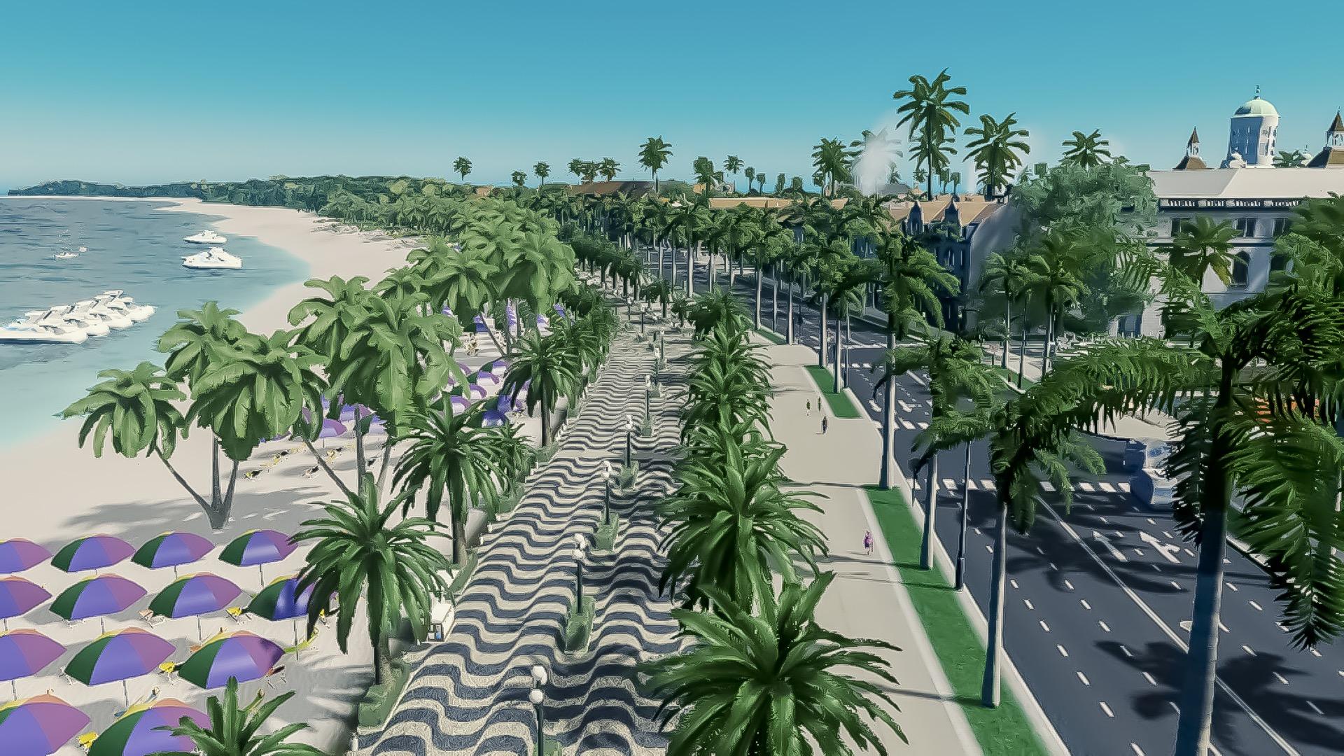 Beach Esplanade!🌺🌺 r/CitiesSkylines