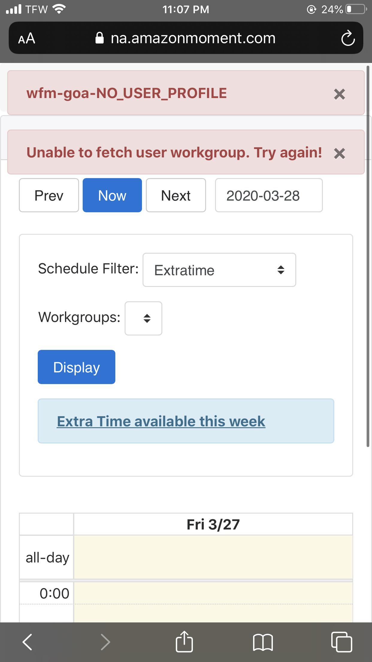 Just started working with amazon, but my Amazon Moment is messed up