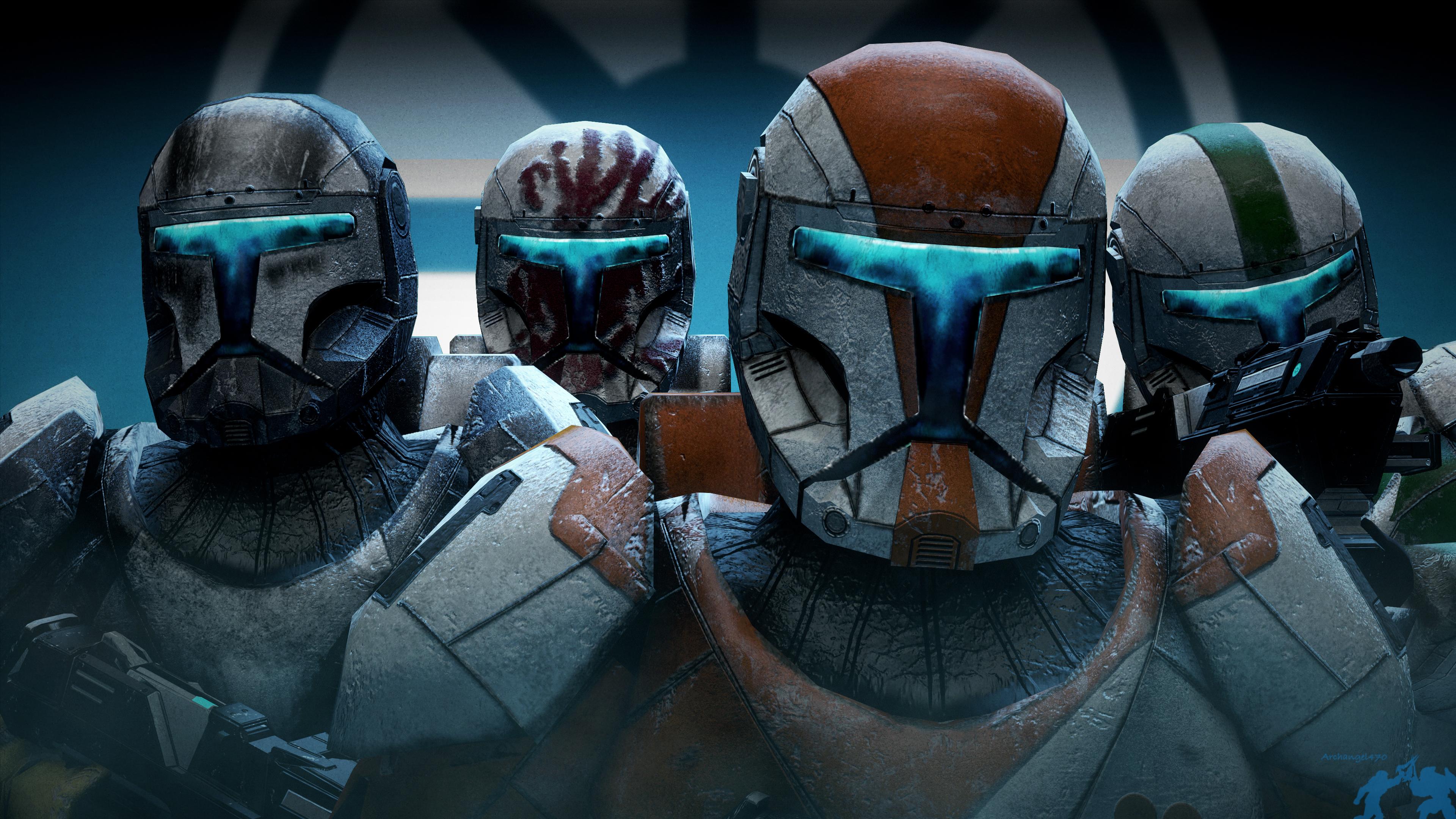 Recreation of the Star Wars Republic Commando title screen [Source