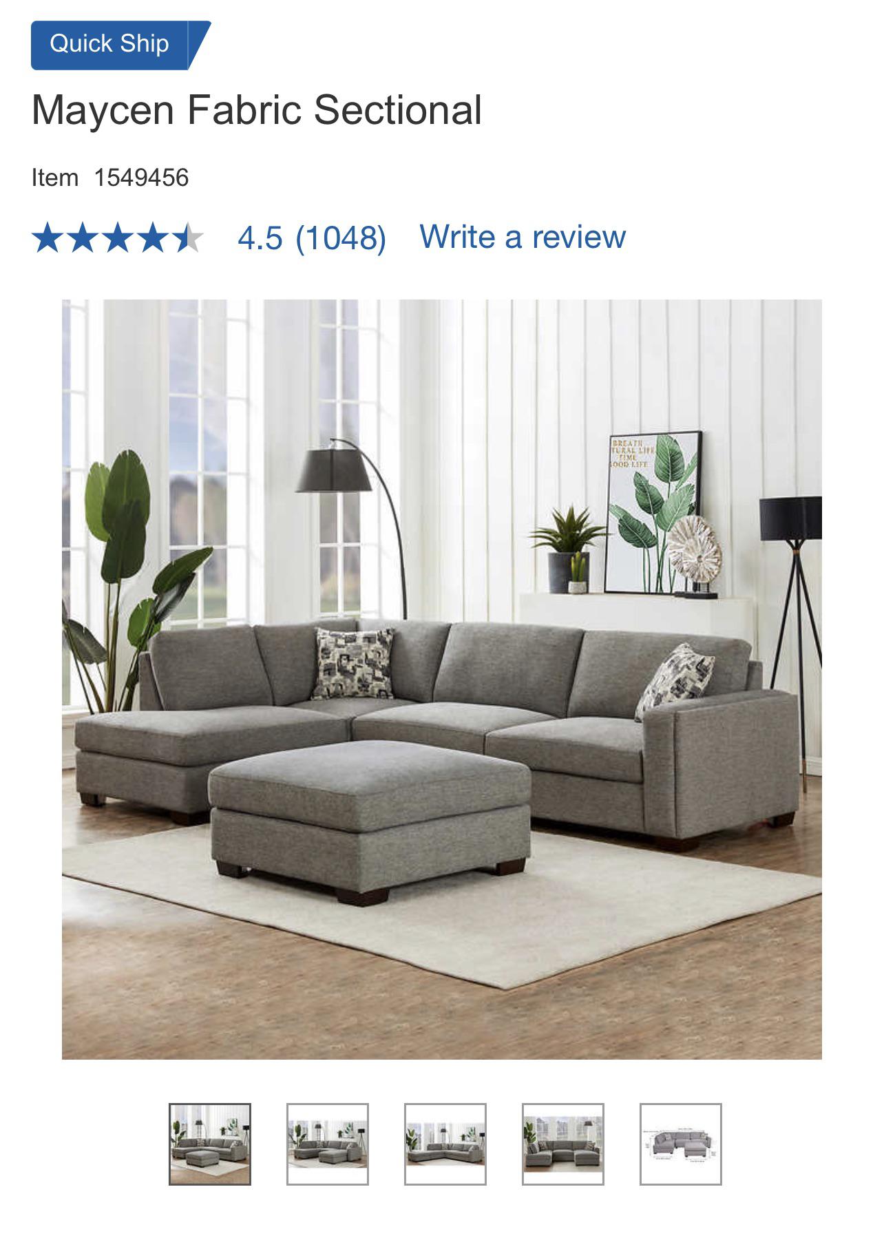 Maycen sectional reviews? r/Costco