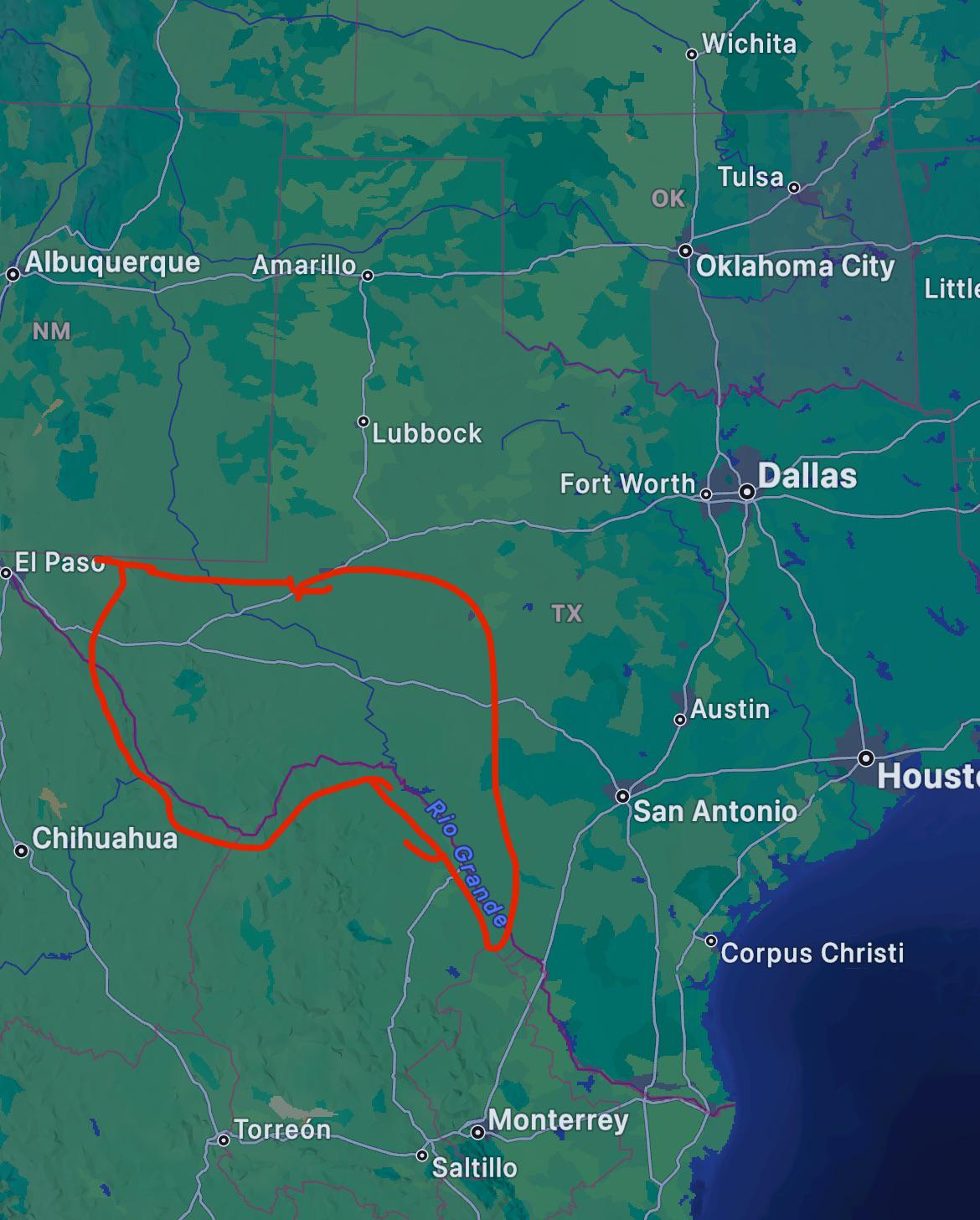 Why no major cities in this area of Texas? r/geography