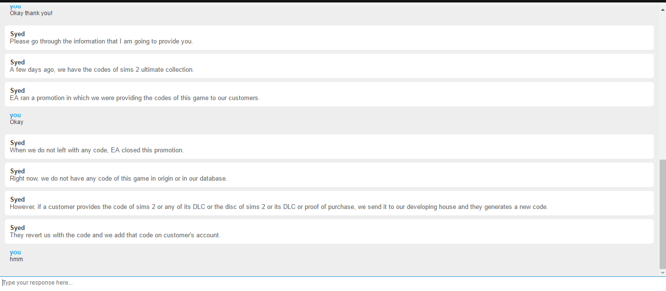 I tried to get sims 2 and failed but I got a free coupon for 15 origin