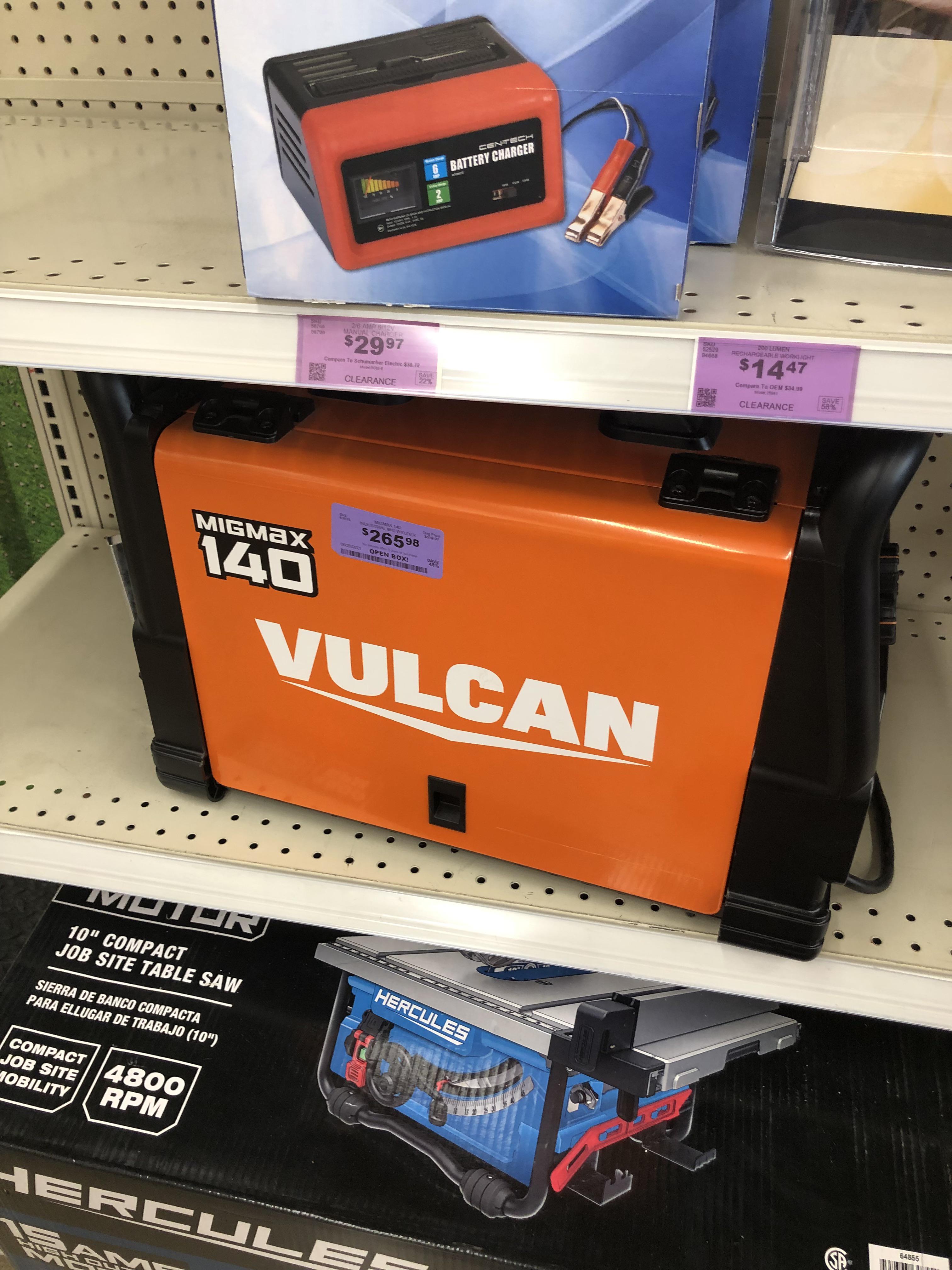 Found this welder on the scratch and dent shelf at my local harbor