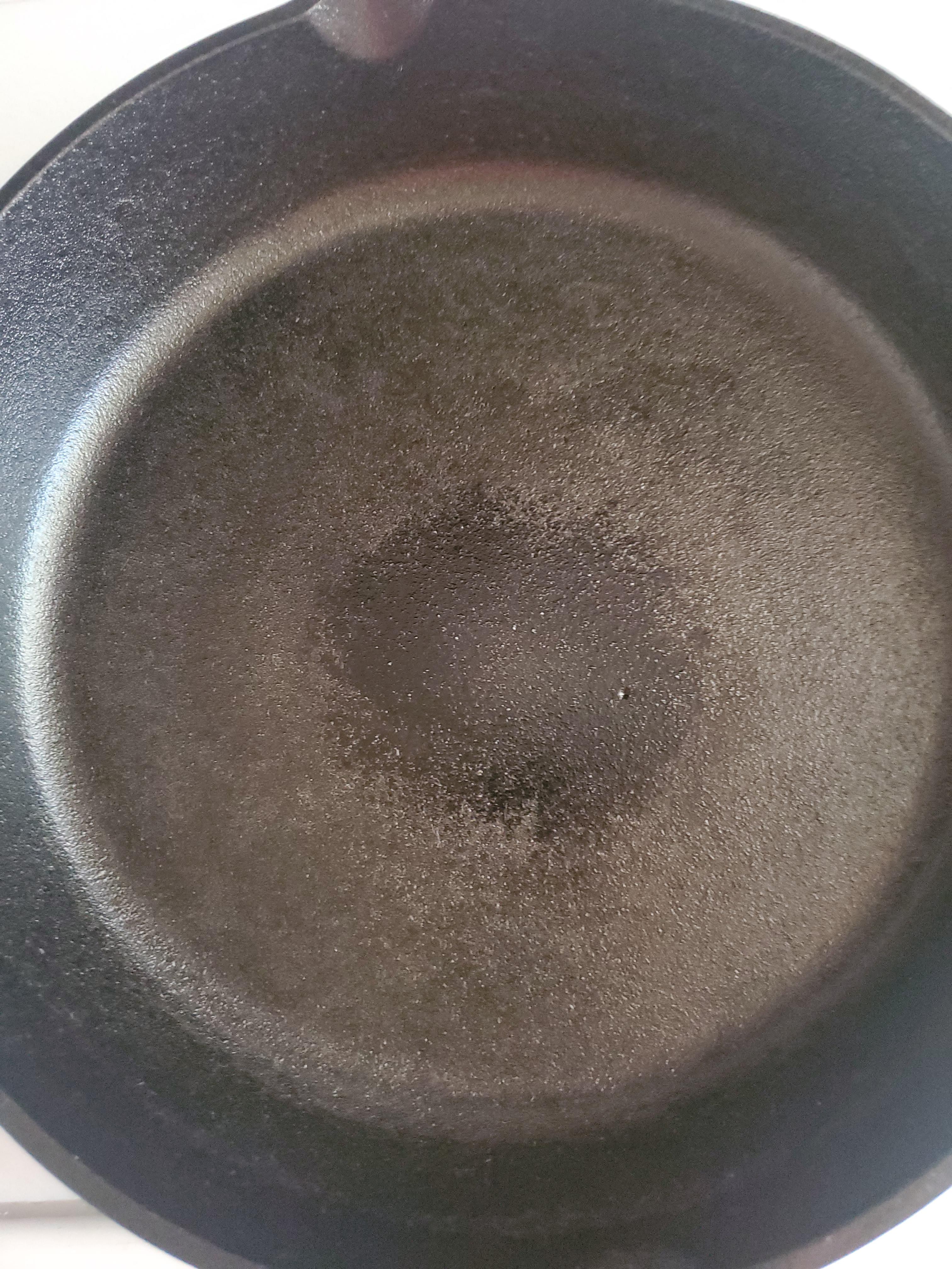 After a few uses, my Lodge cast iron skillet developed some