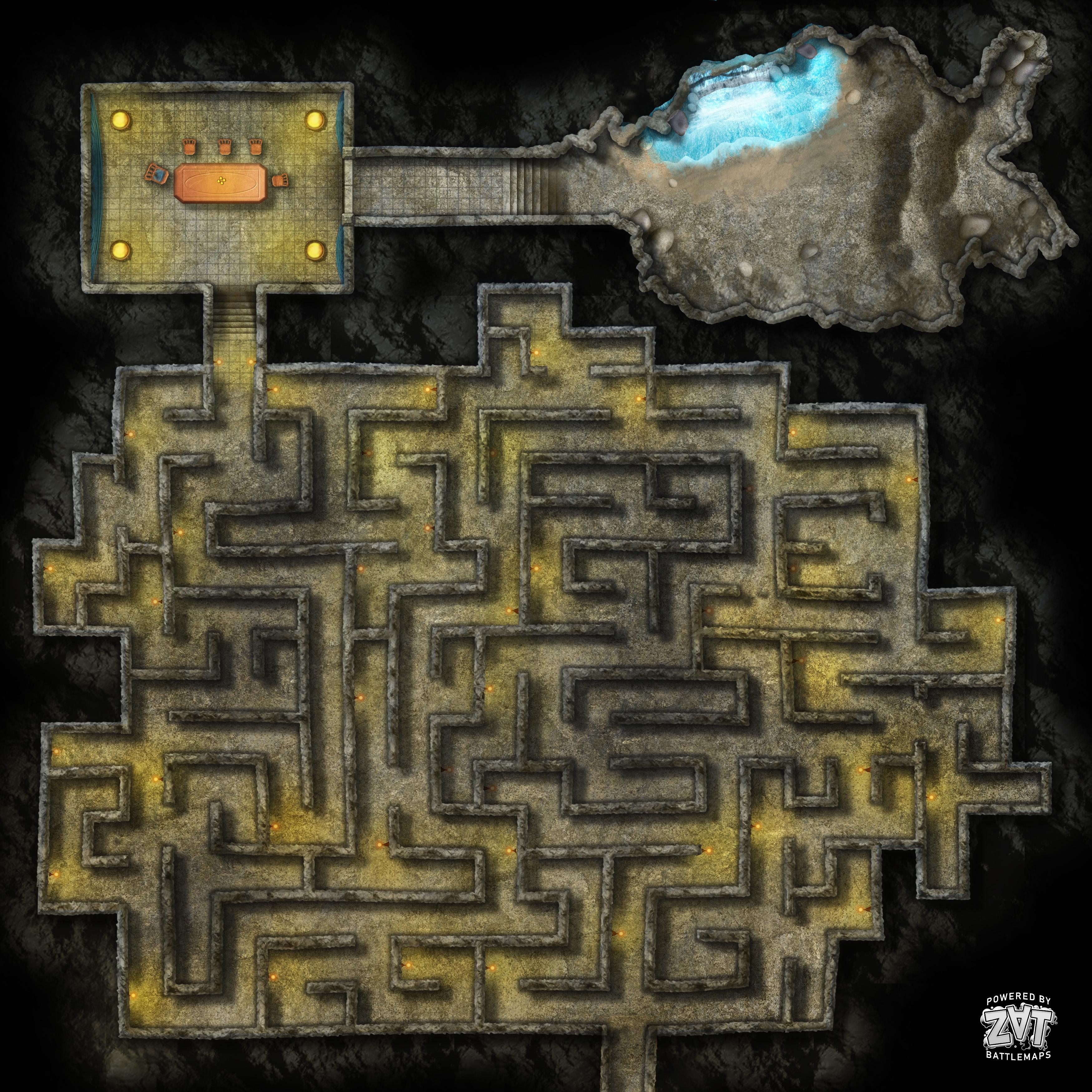 [battlemap][50x50] 10 Metallic Dragon Lairs and entrances r/dndmaps