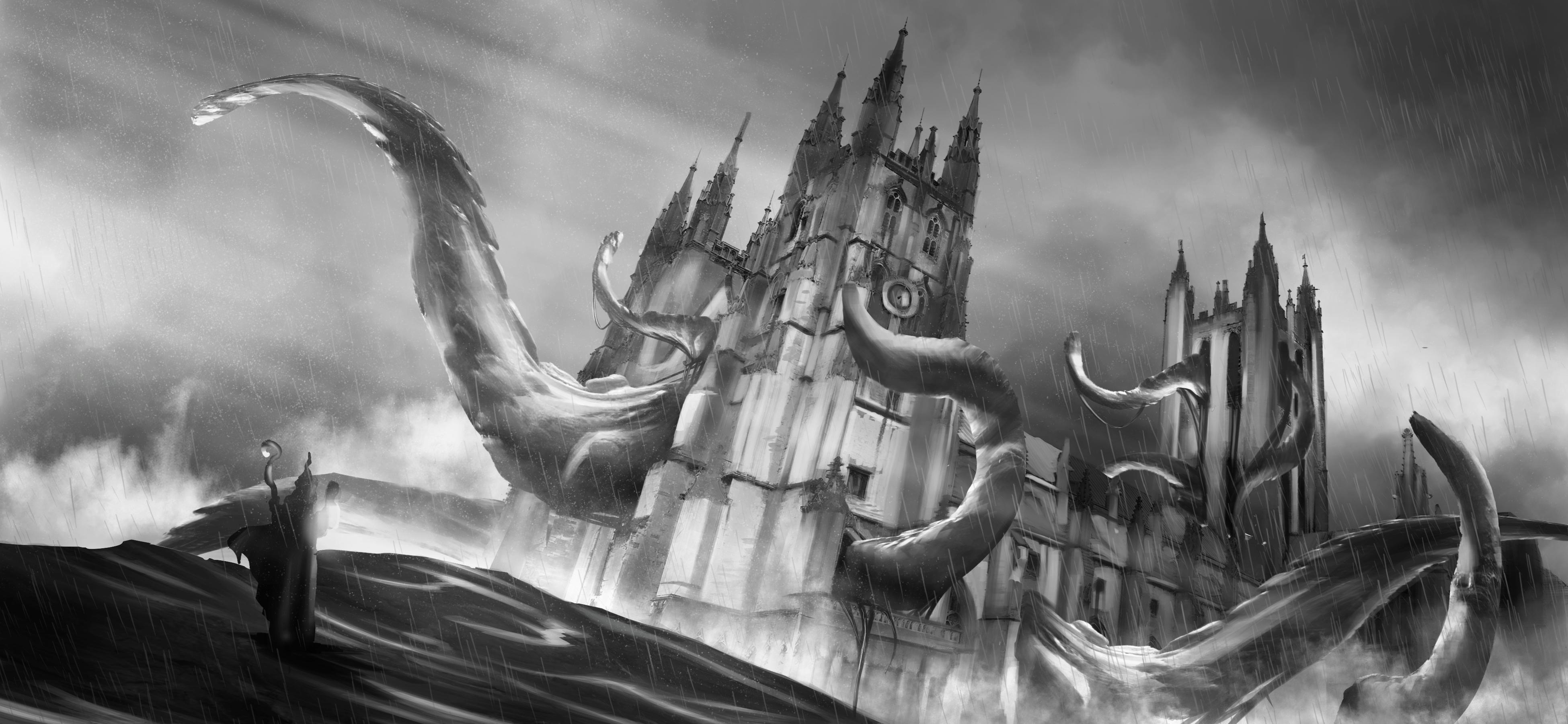 "Eldritch God" art by me r/Lovecraft