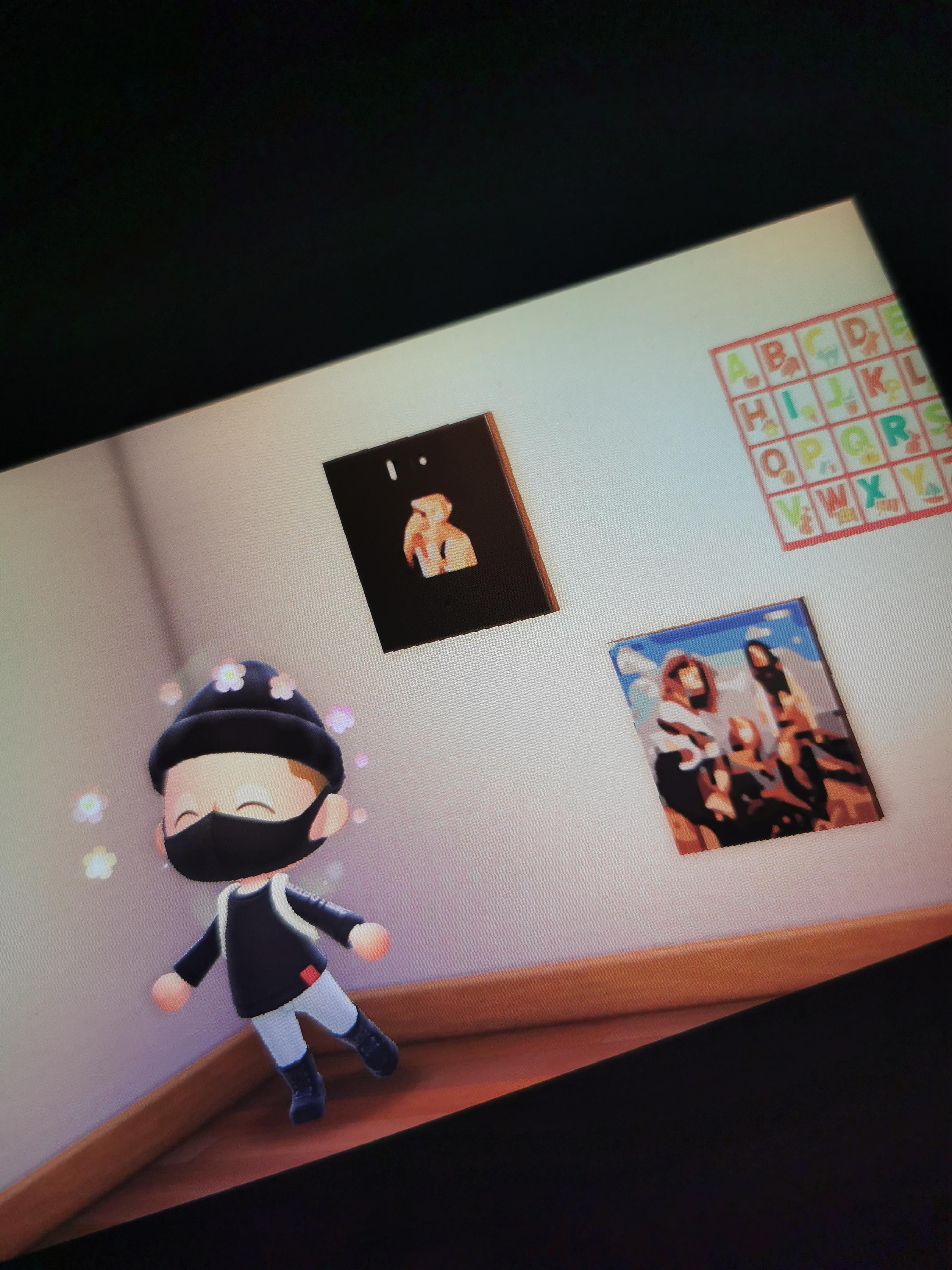 Iconic albums on my wall in Animal Crossing. 😁👍🏻 Any MUNA fans playing