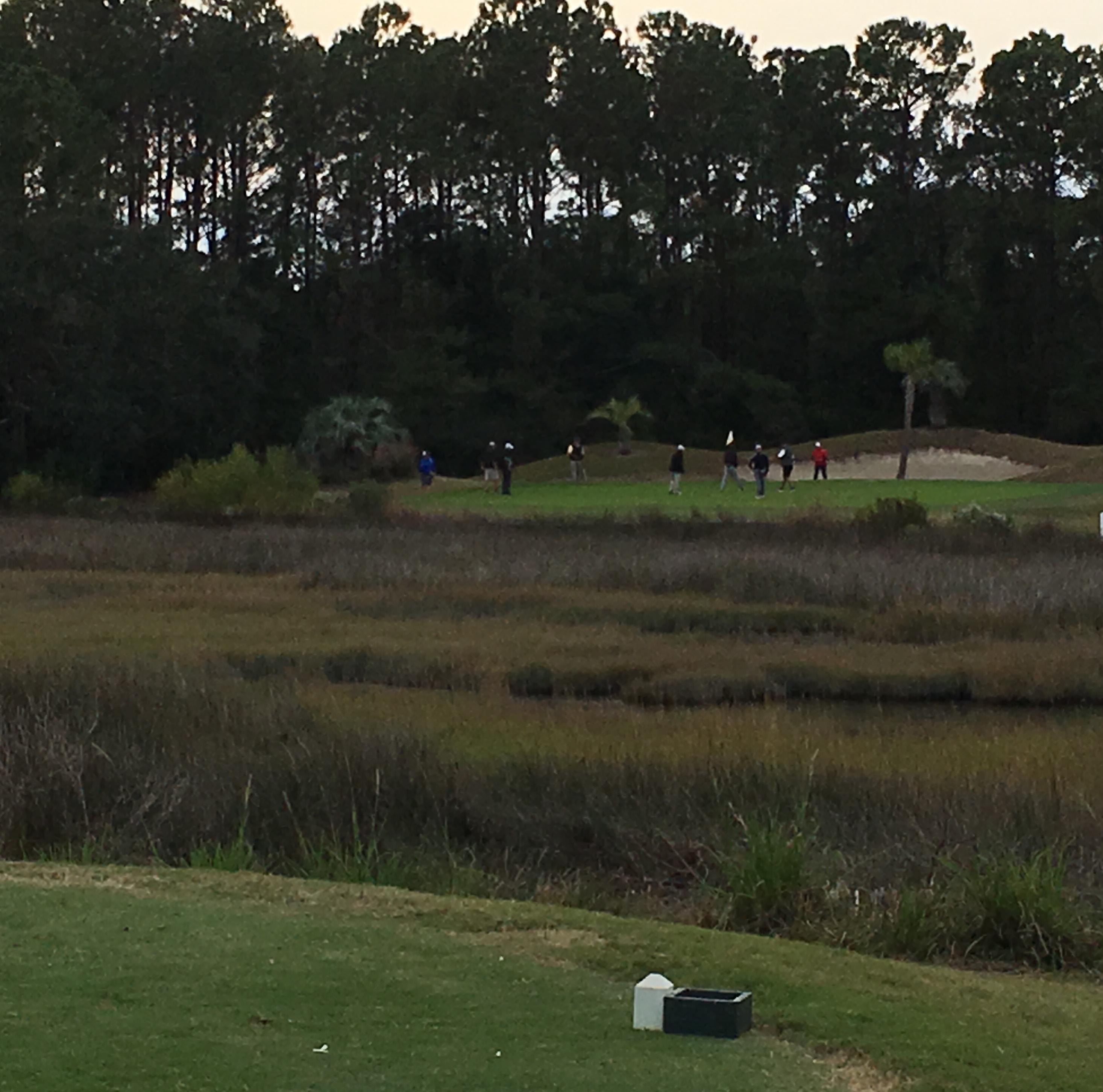 ...just normal charleston golf, stuck behind a ninesome r/golf