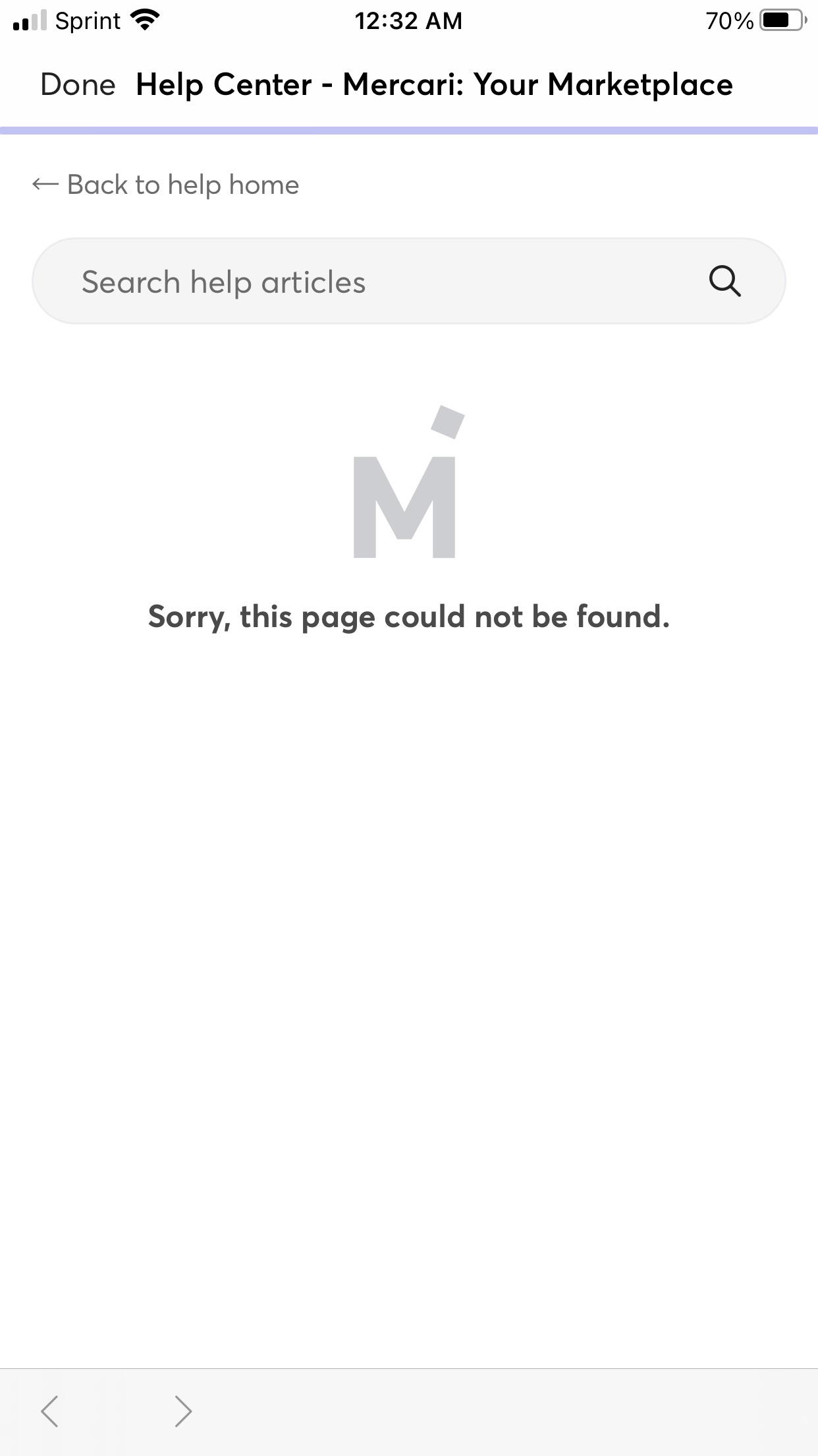 Mercari Tracking Down? (Anyone else getting this error) Mercari