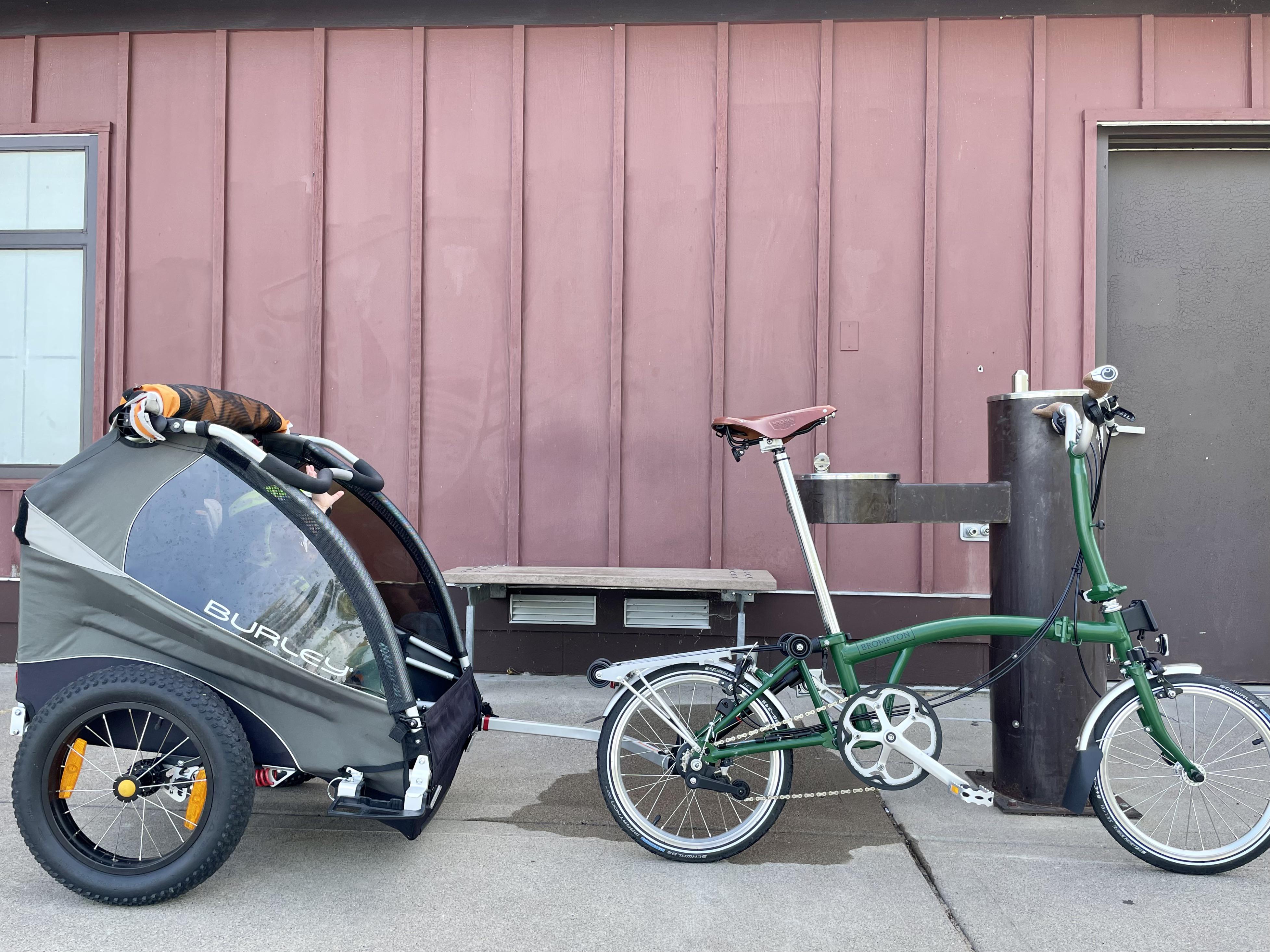 Brompton + Burley Dad level 5 unlocked. r/Brompton