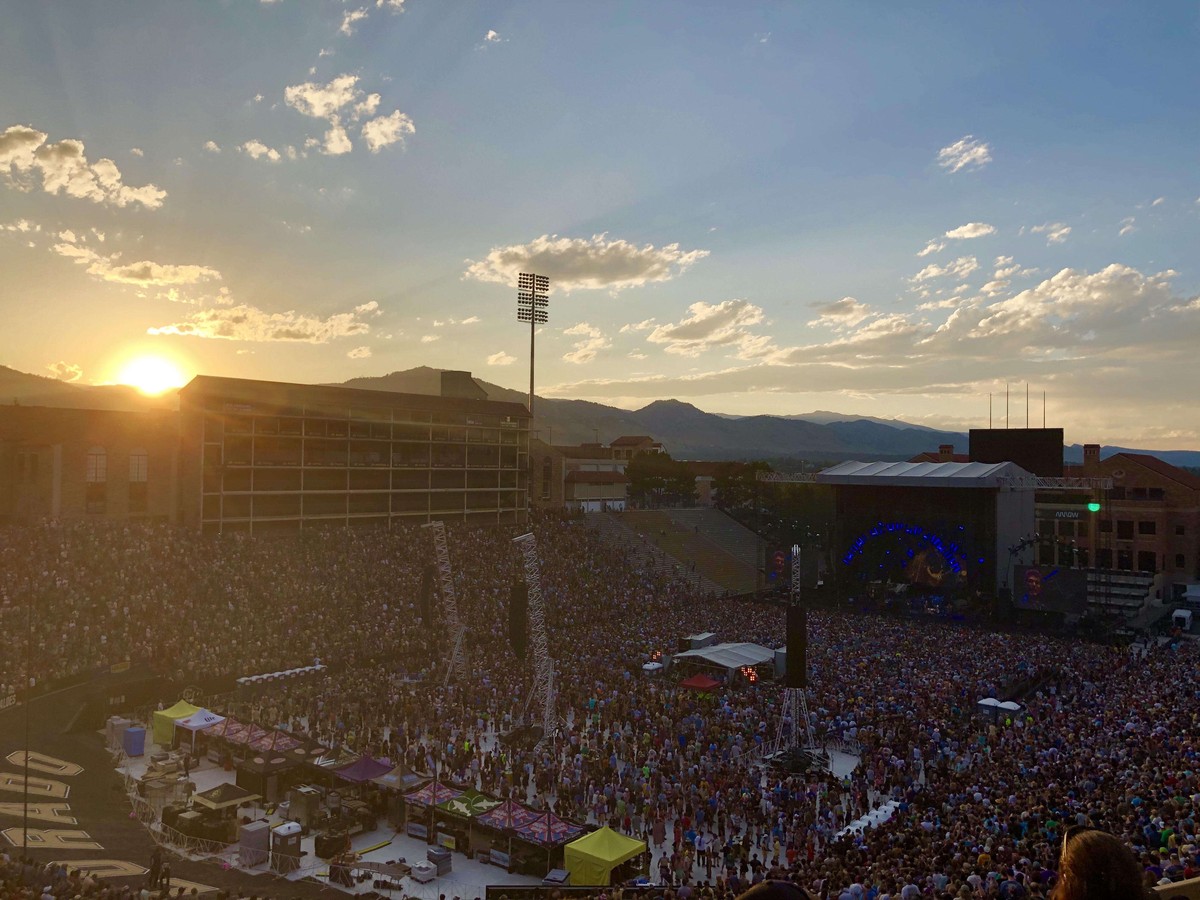 Folsom Field looking beautiful tonight. 7619 r/gratefuldead