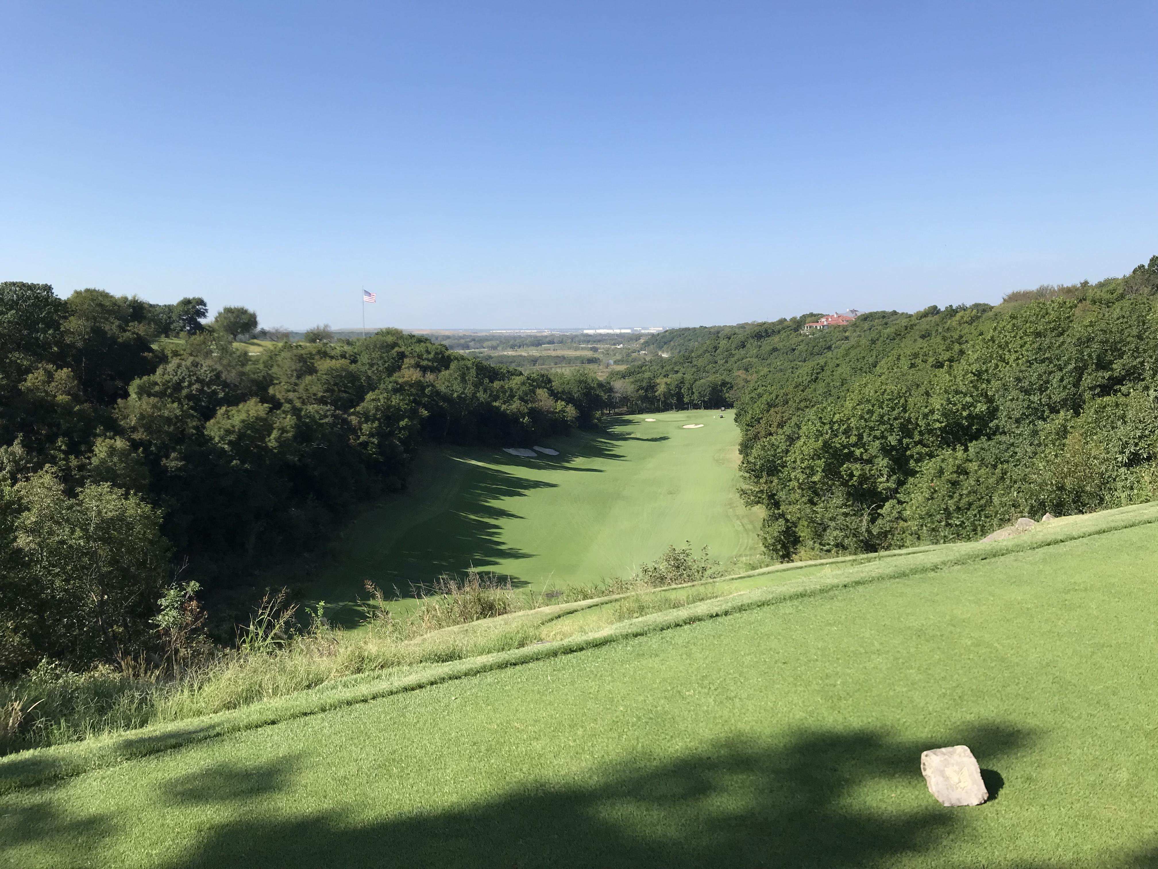 Hole number one of the Patriot Golf Club, Owasso, Oklahoma r/golf