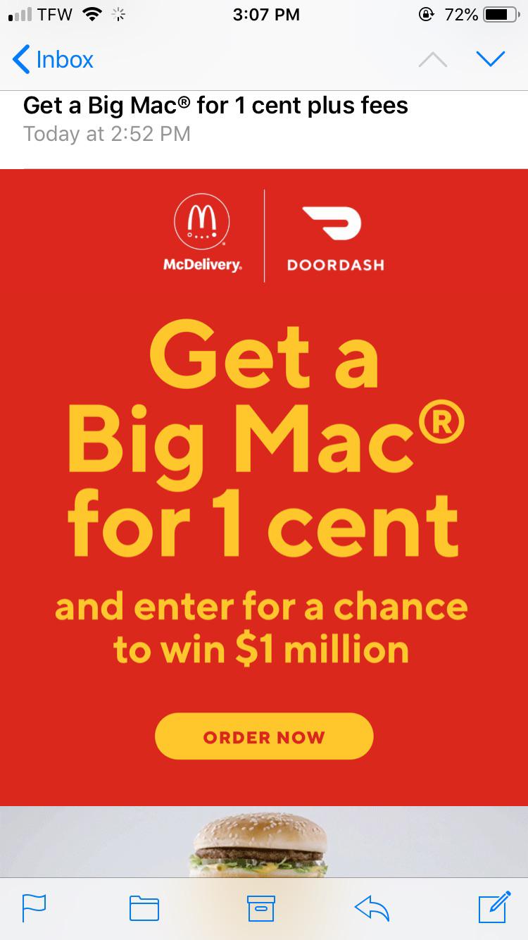 Well time to get to know the McDonalds staff r/doordash