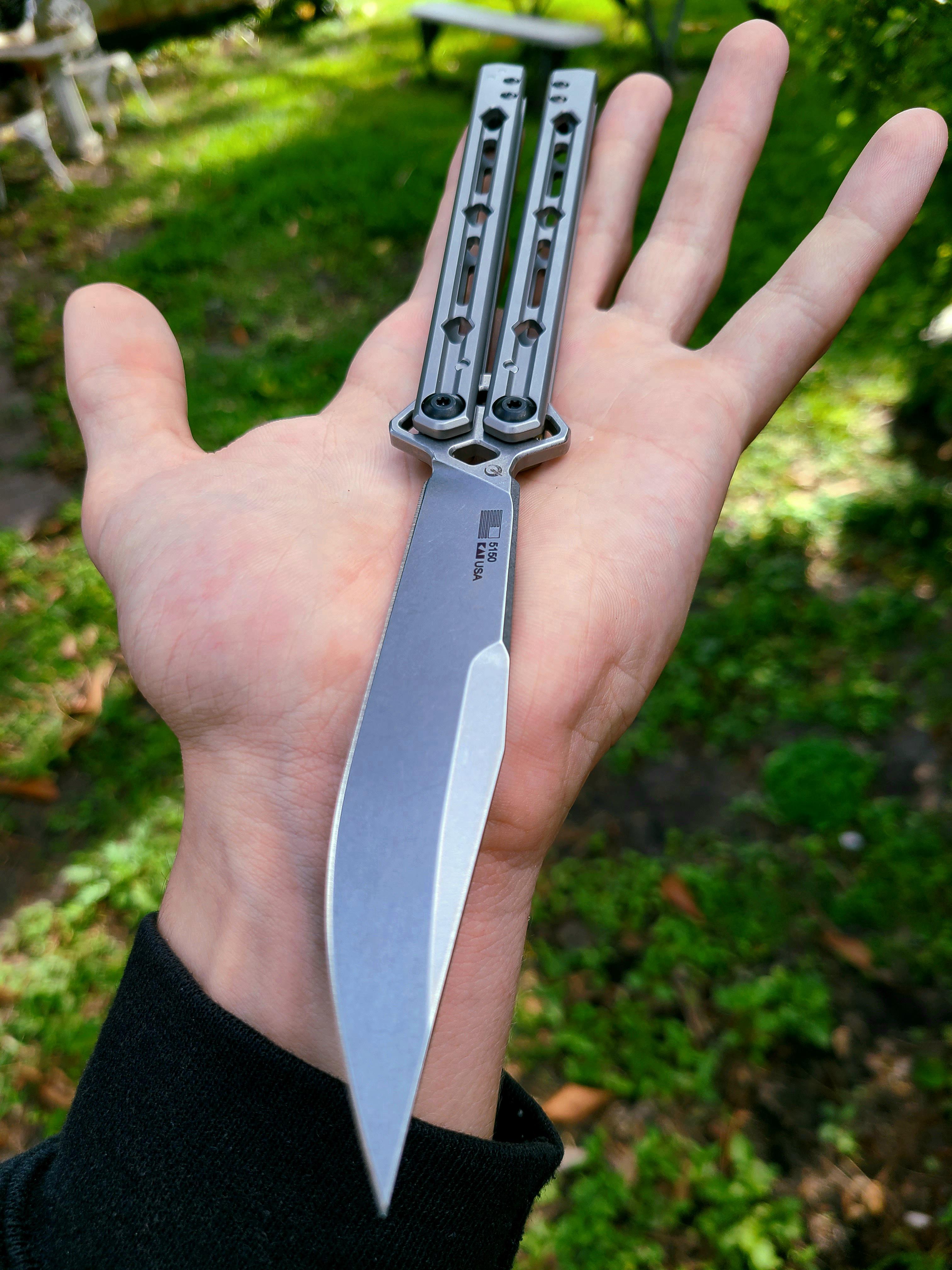 My first live blade balisong