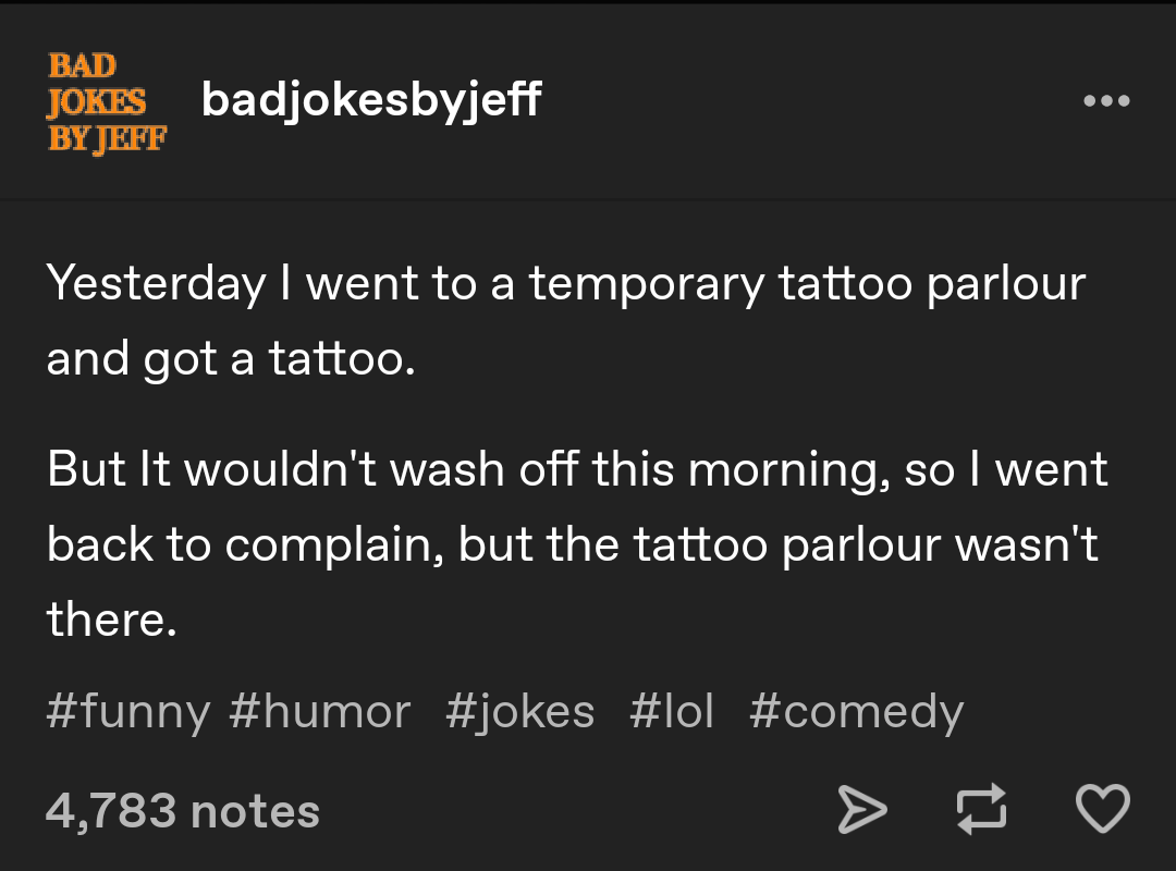 Amazing jokes by jeff r/tumblr