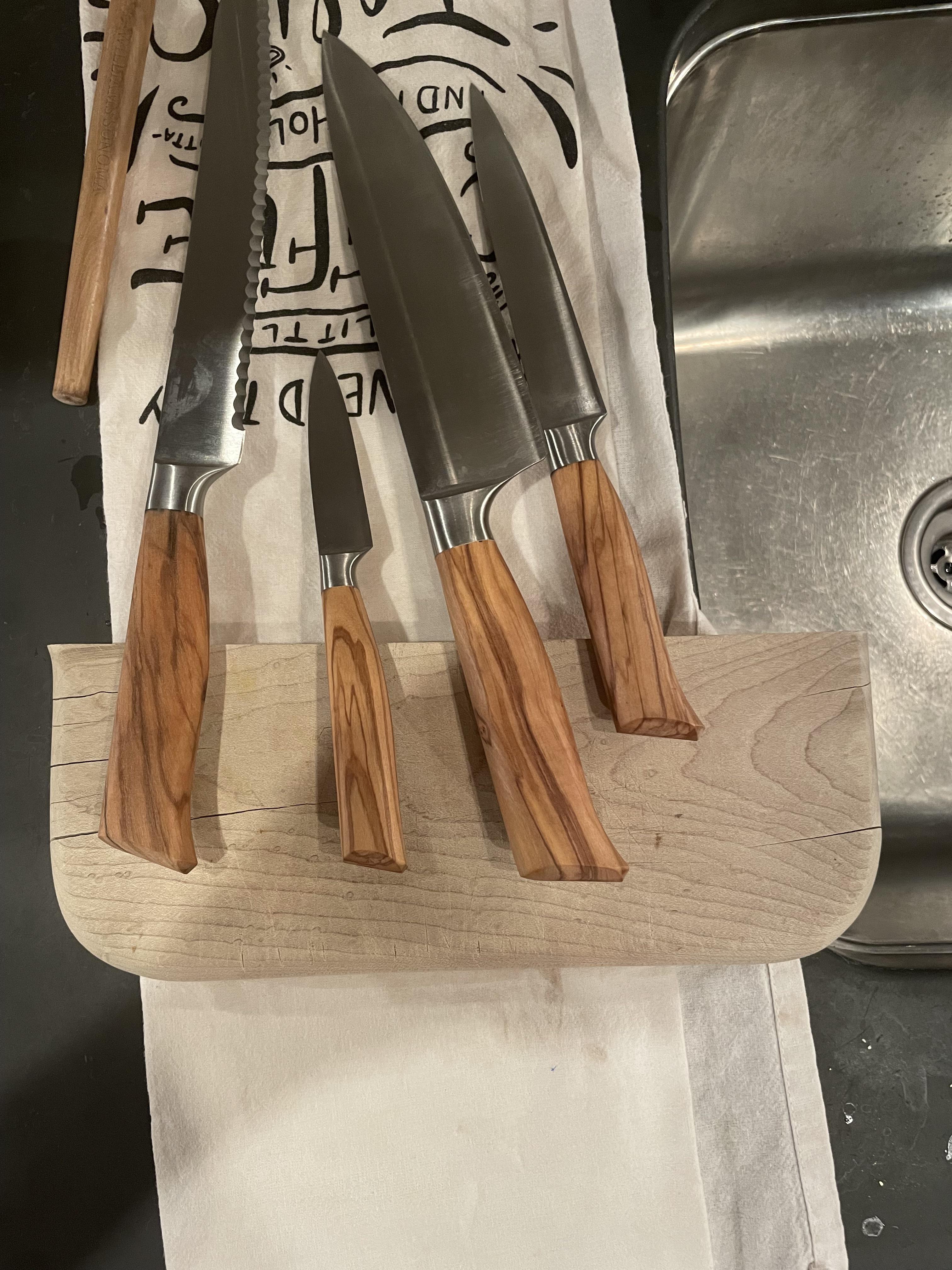 Son used ROASTED walnut oil on these olive wood handles. Should I be