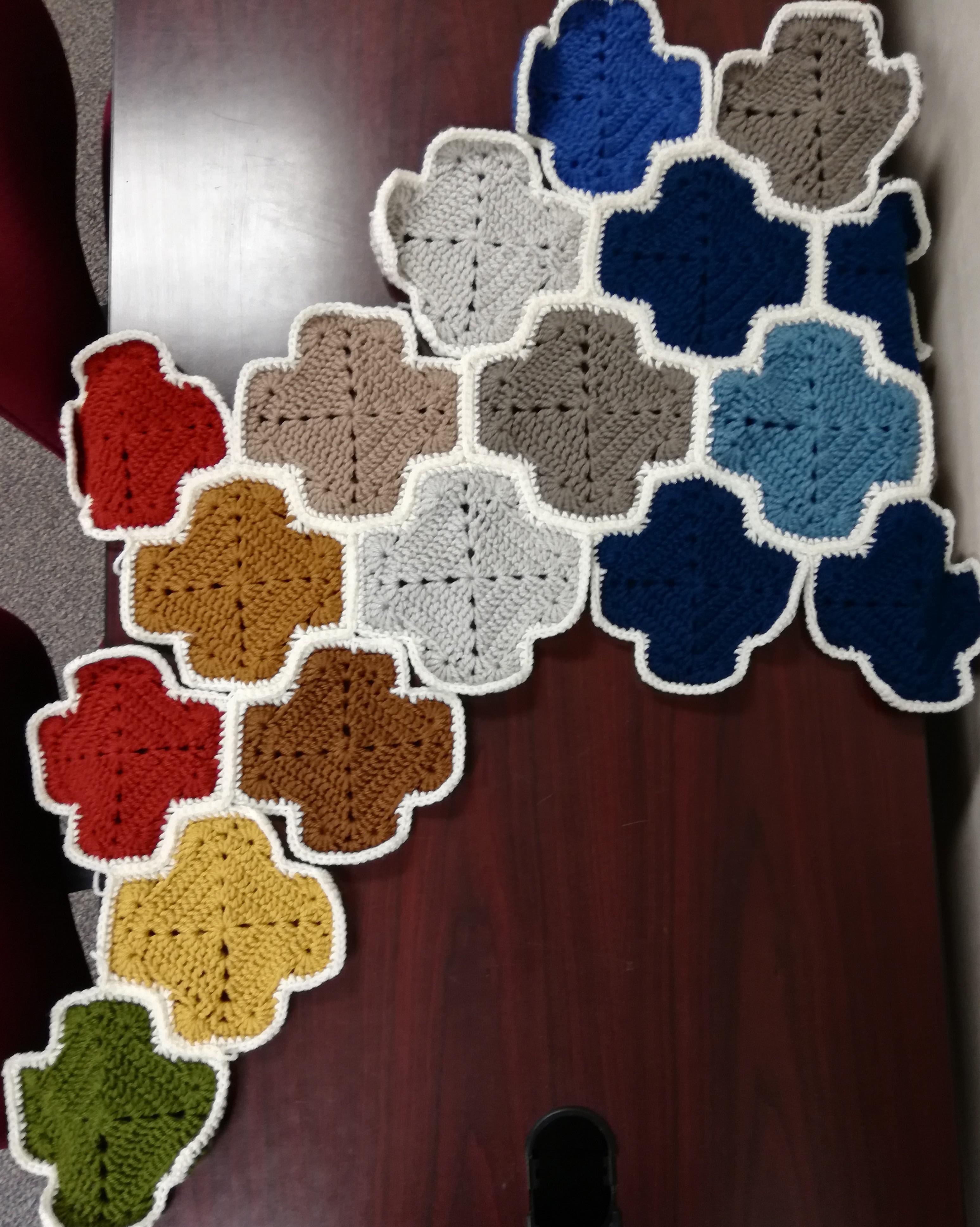 So excited! I started joining the "tiles" for my Moroccan Afghan and I