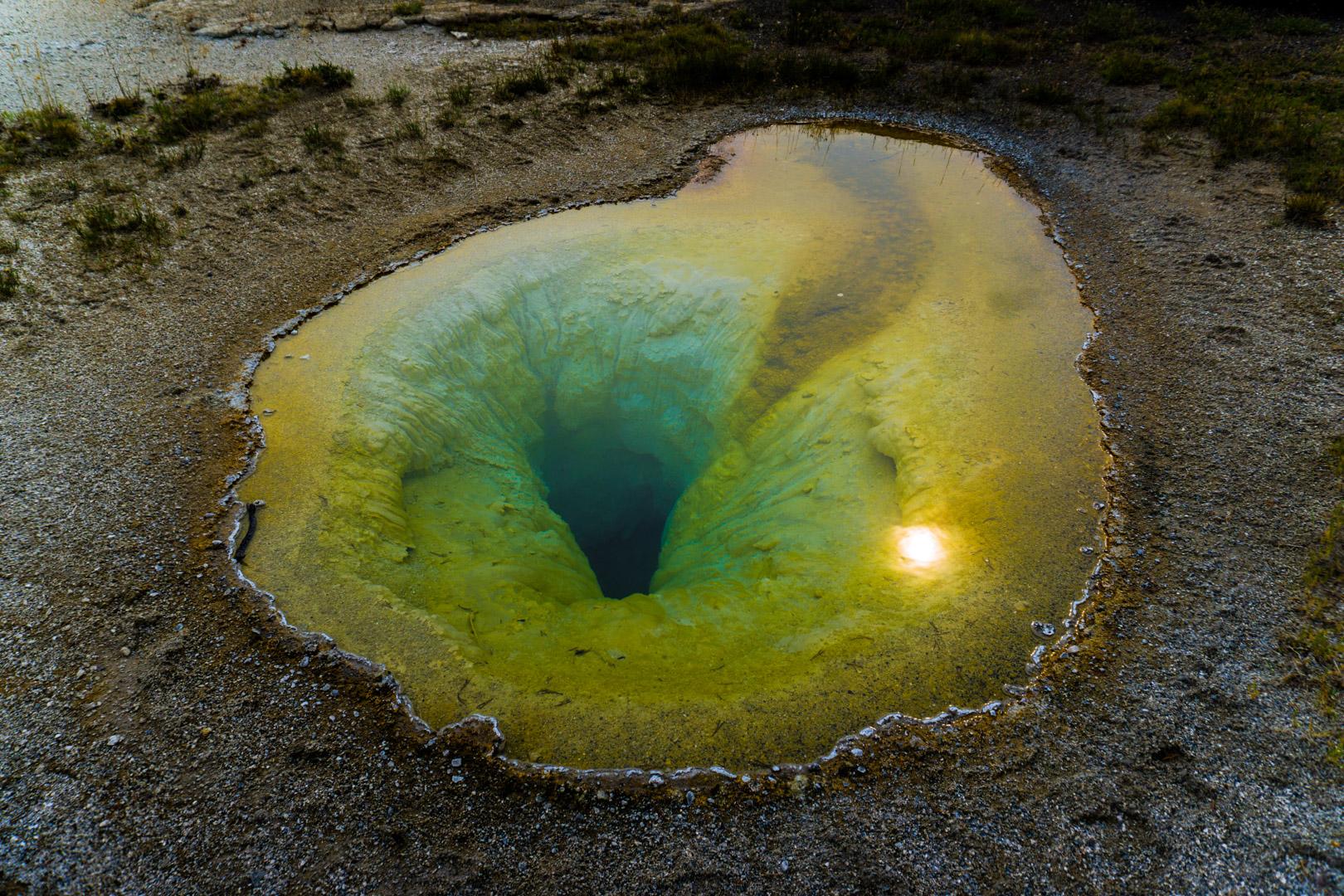 One Of Many Amazing Hot Springs At Yellowstone National Park