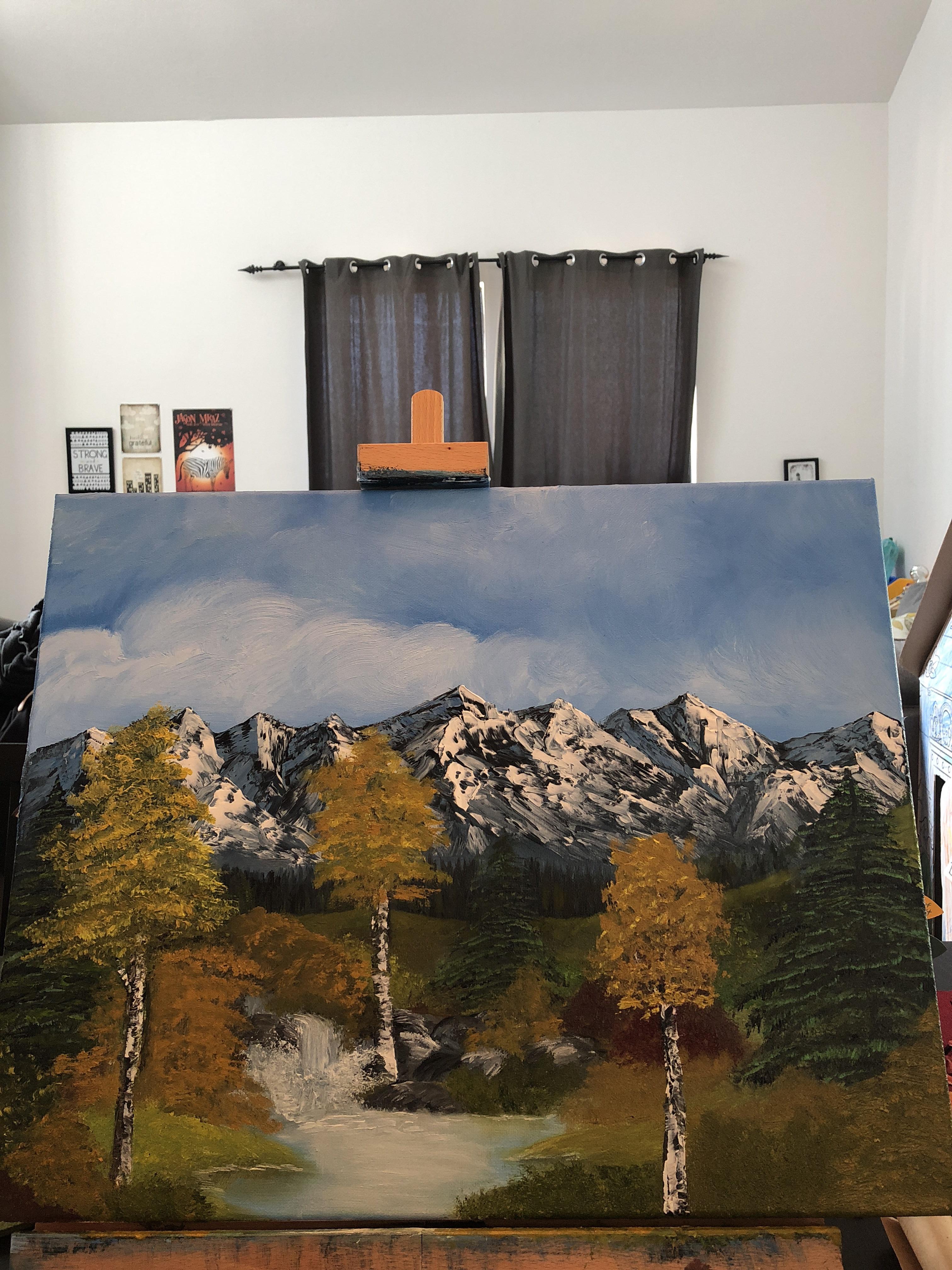 First oil painting ever and I’ve learned a lot. Thanks for your tips in