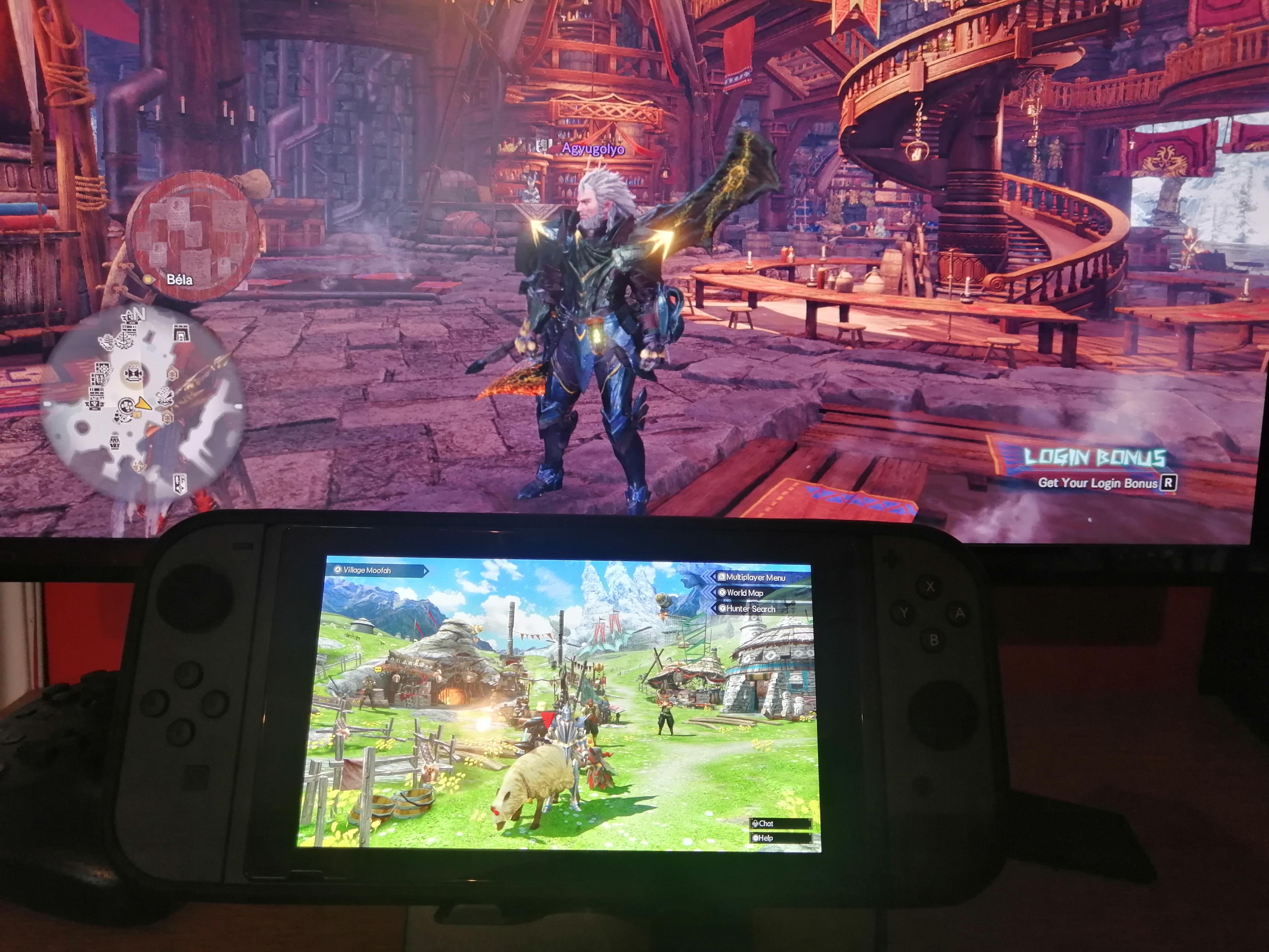 PC gamer MHW fan buys a switch for Rise. What could go wrong? Nothing