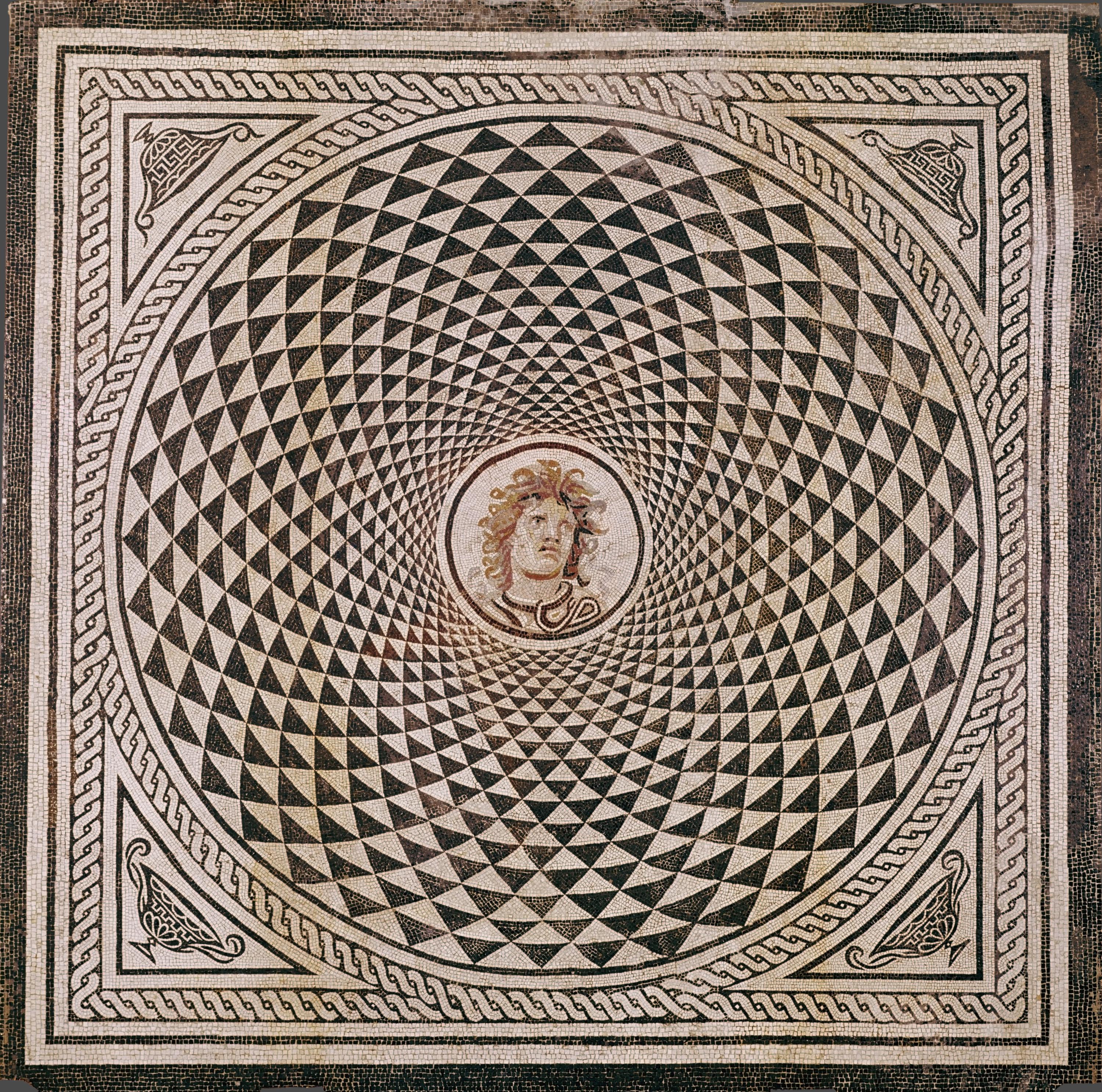 Mosaic Floor with Head of Medusa, A.D. 115150. Rome, Italy [3000 x