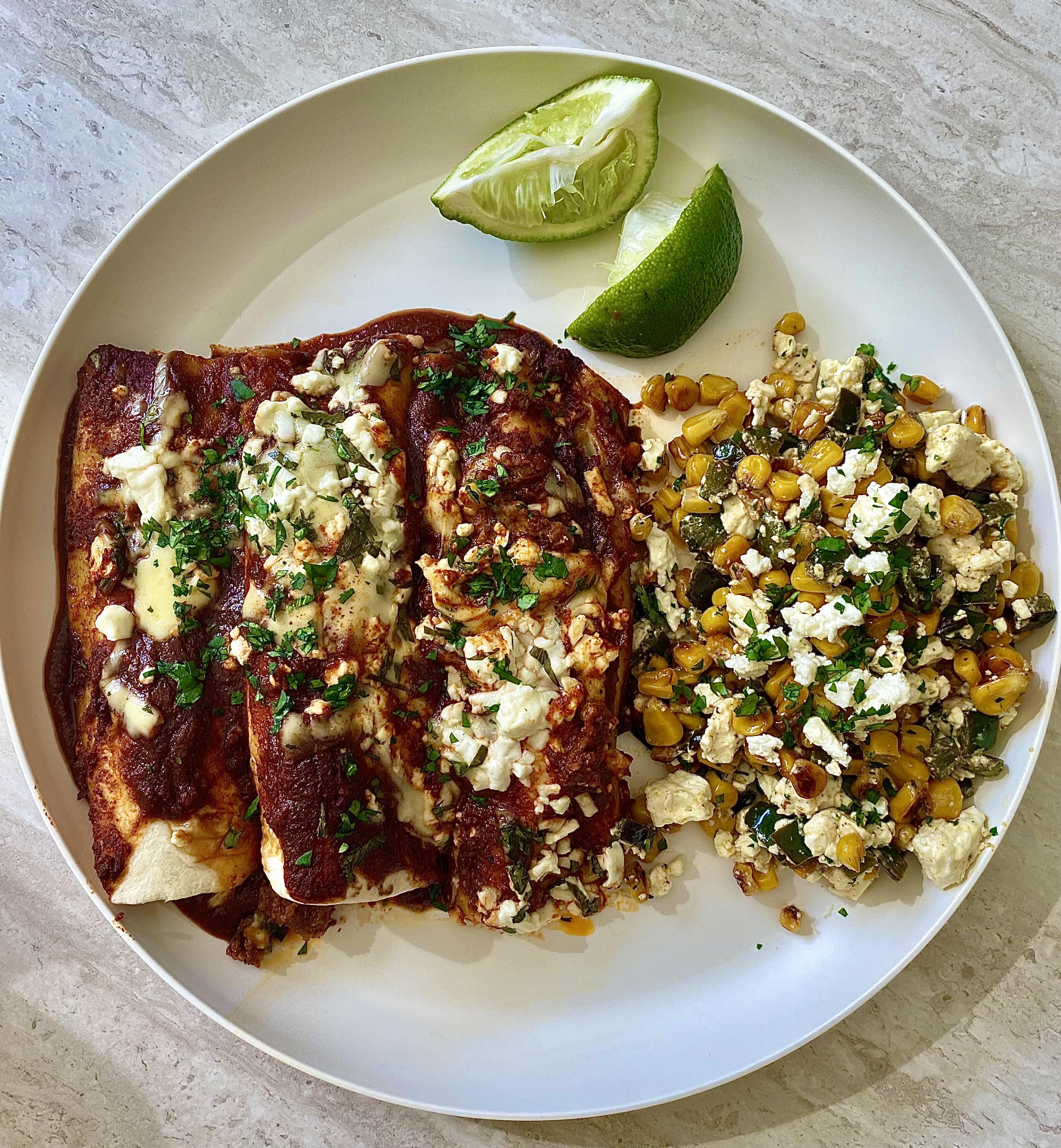 [Homemade] Chorizo Enchiladas r/food