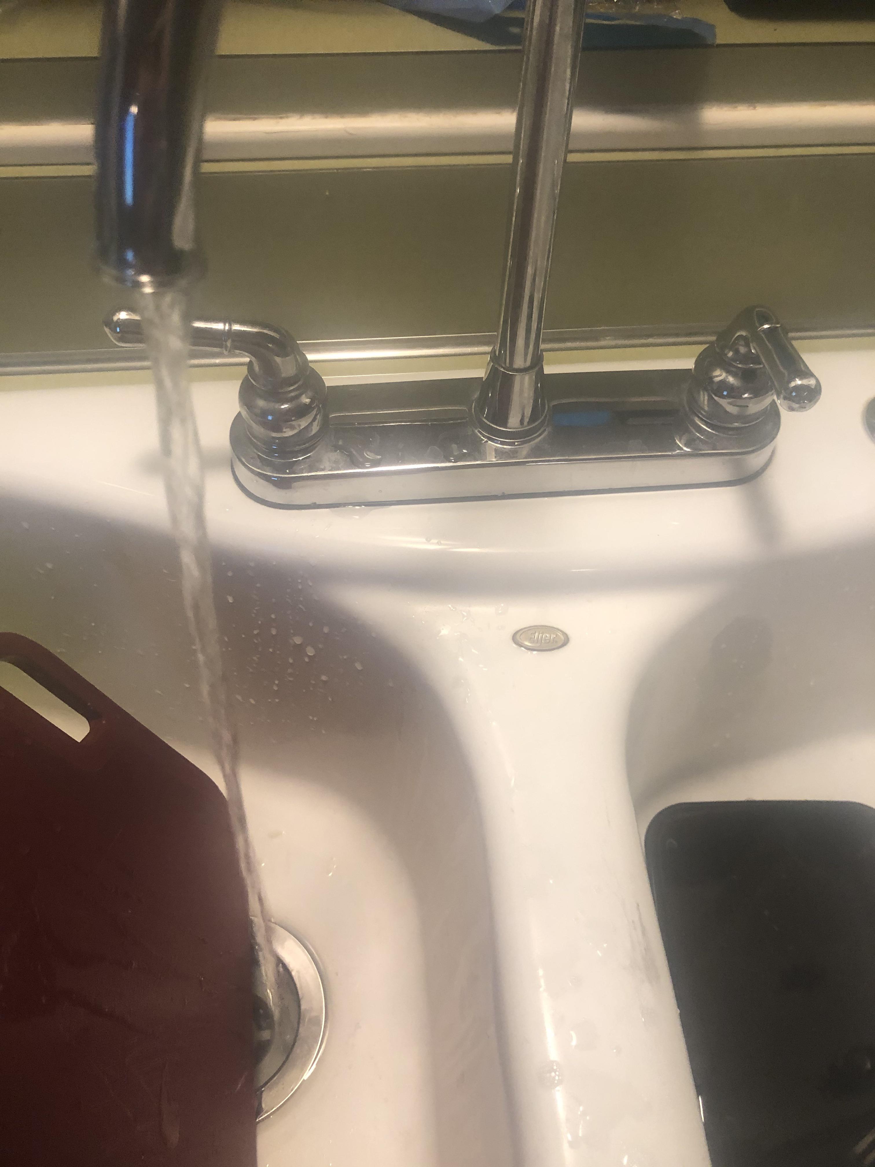 Sink flowing slow after new cesspool insertion. They said it might be