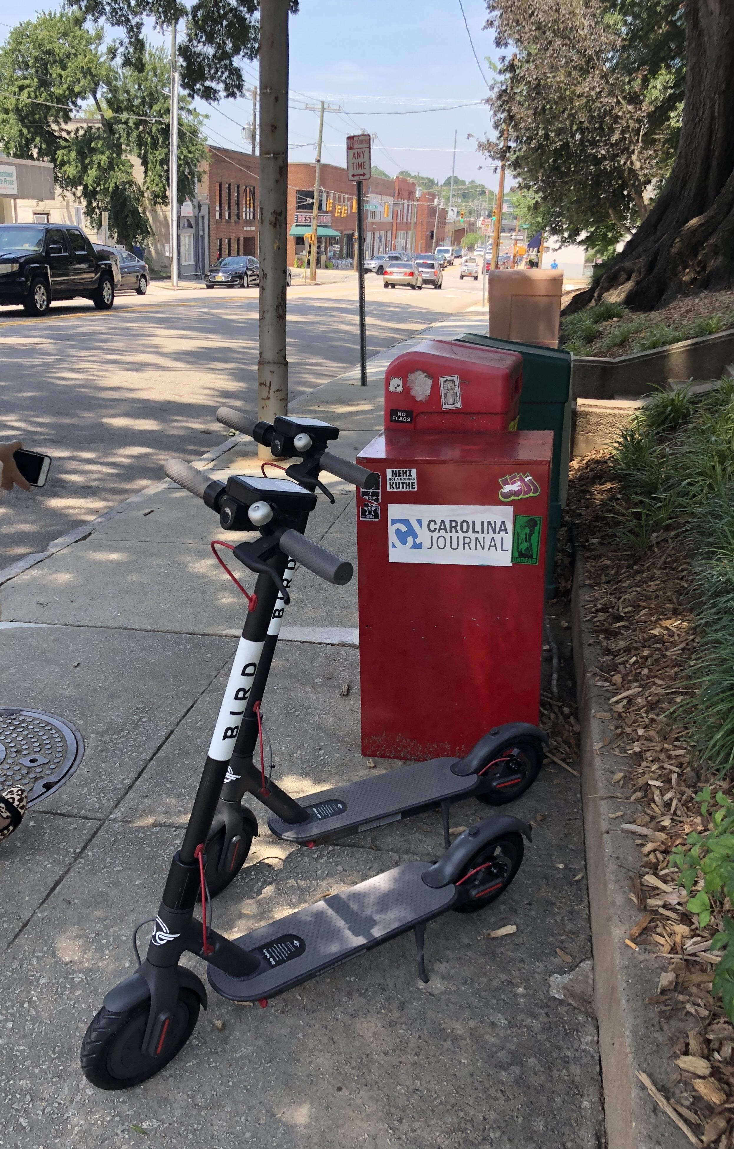 Electric Bird scooters are now in Chapel Hill, NC Raleigh News.