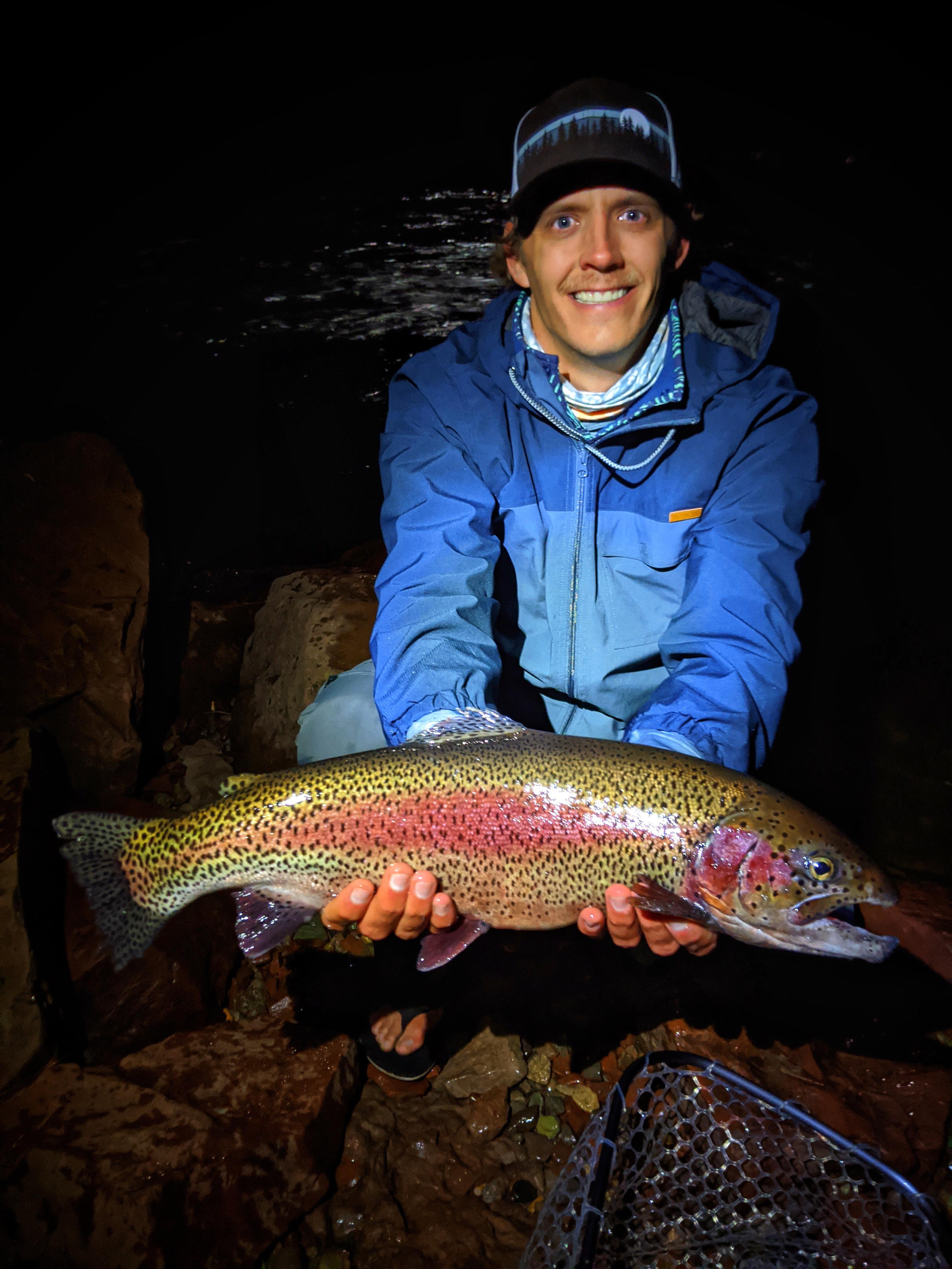 New PB trout and PB freshwater fish. Late night 4th of July fly fishing