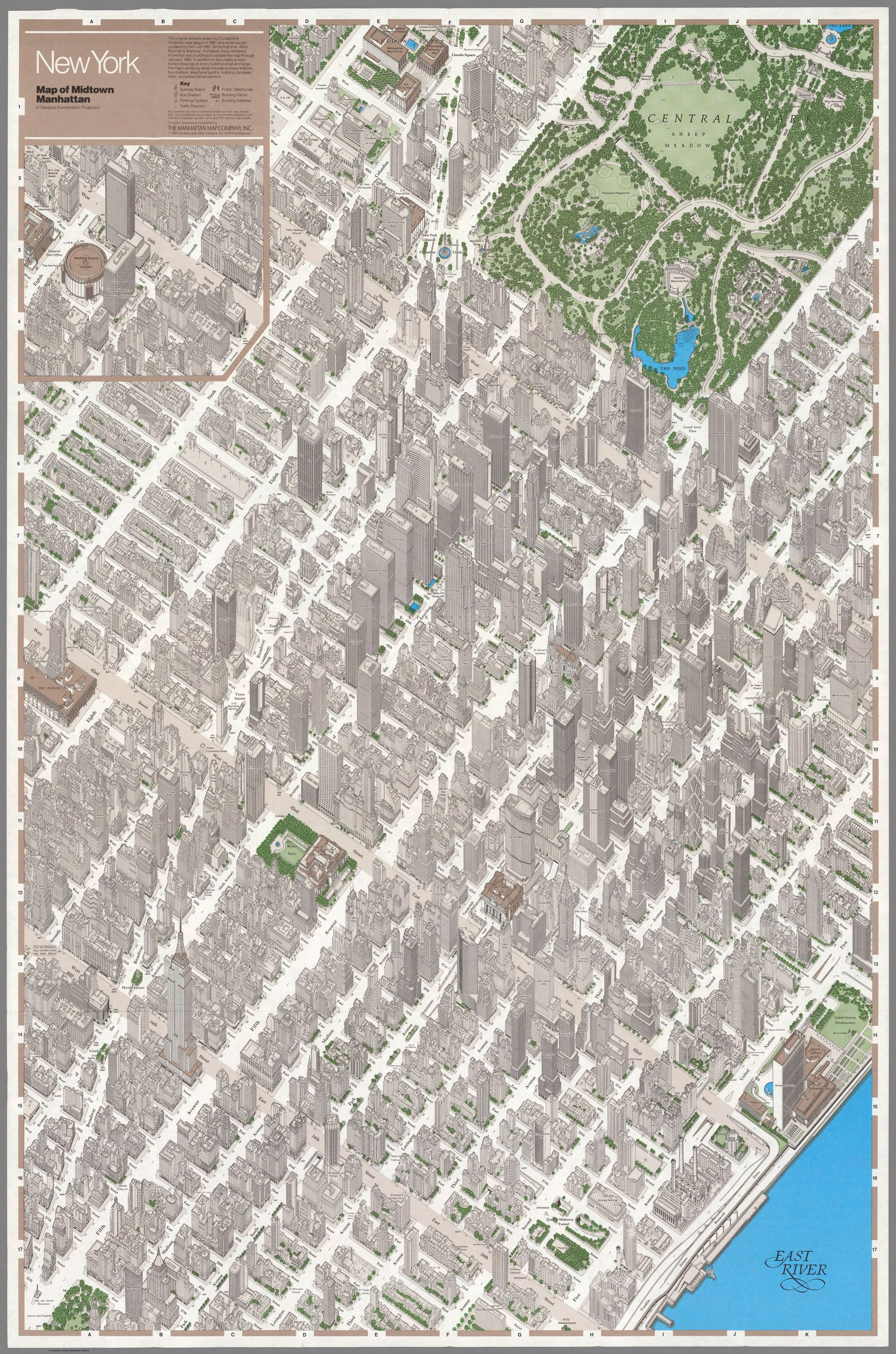 Aerial Drawing Map Of New York City New Axonometric Map of New York City MapPorn