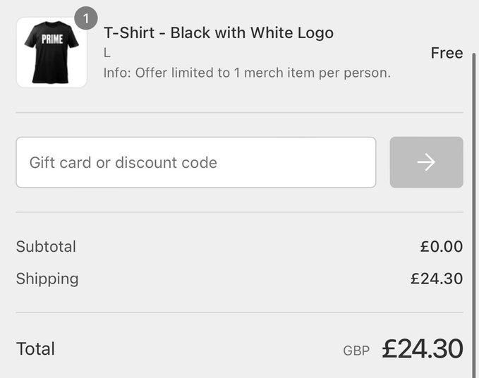 ah yes shipp*ng fee r/ksi