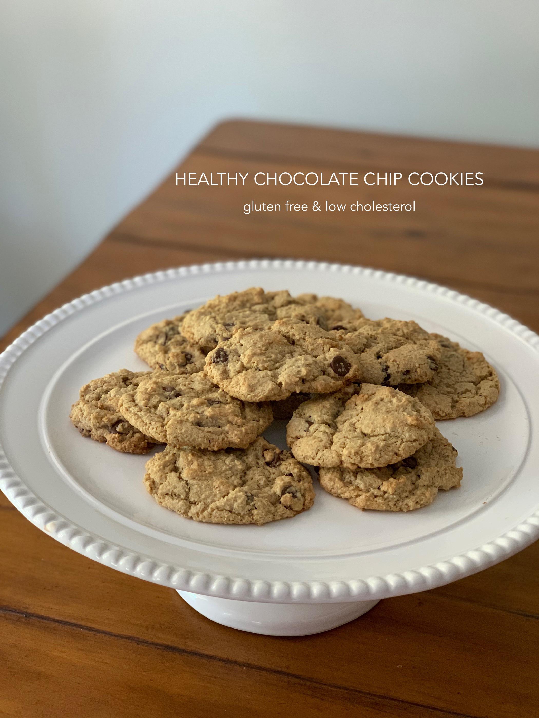 Healthier Chocolate Chip Cookies Gluten Free, Low cholesterol r