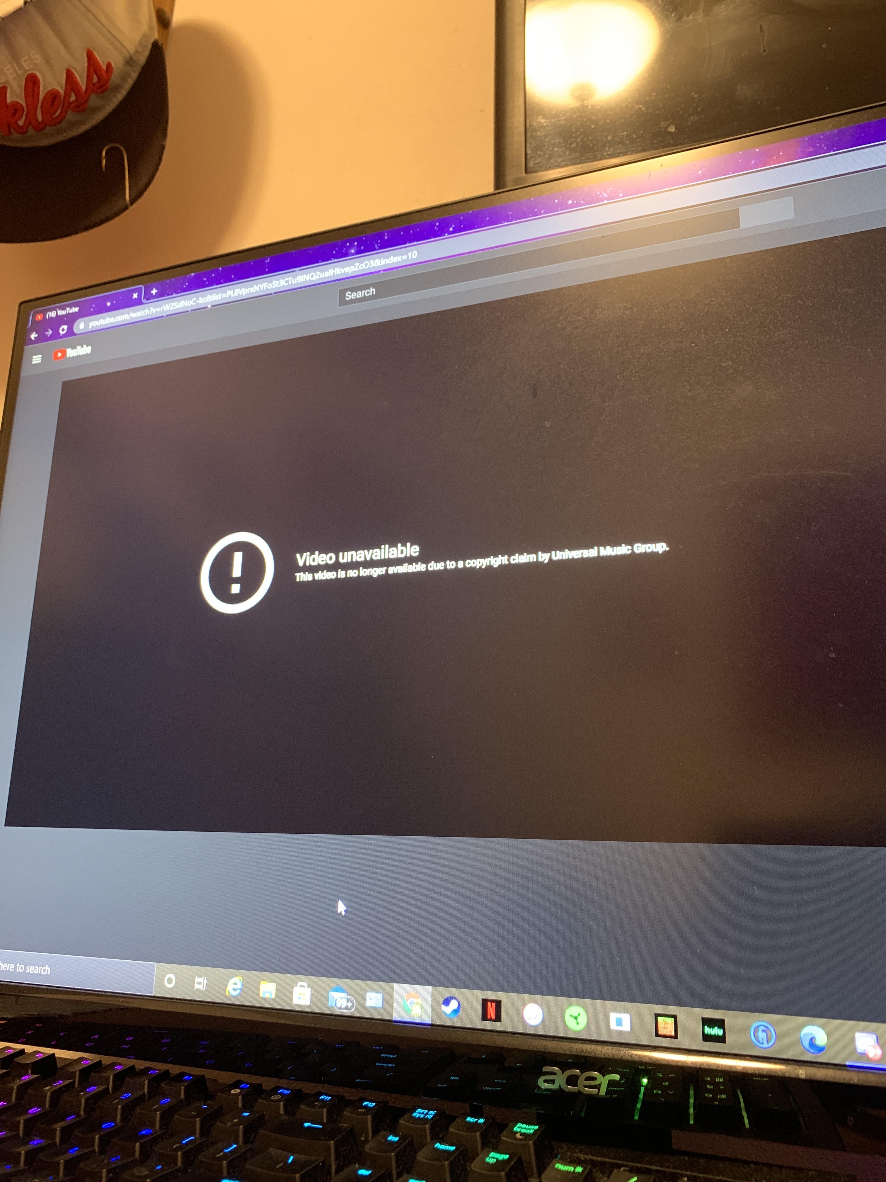 Why can’t YouTube have the title of the video that has been copyright