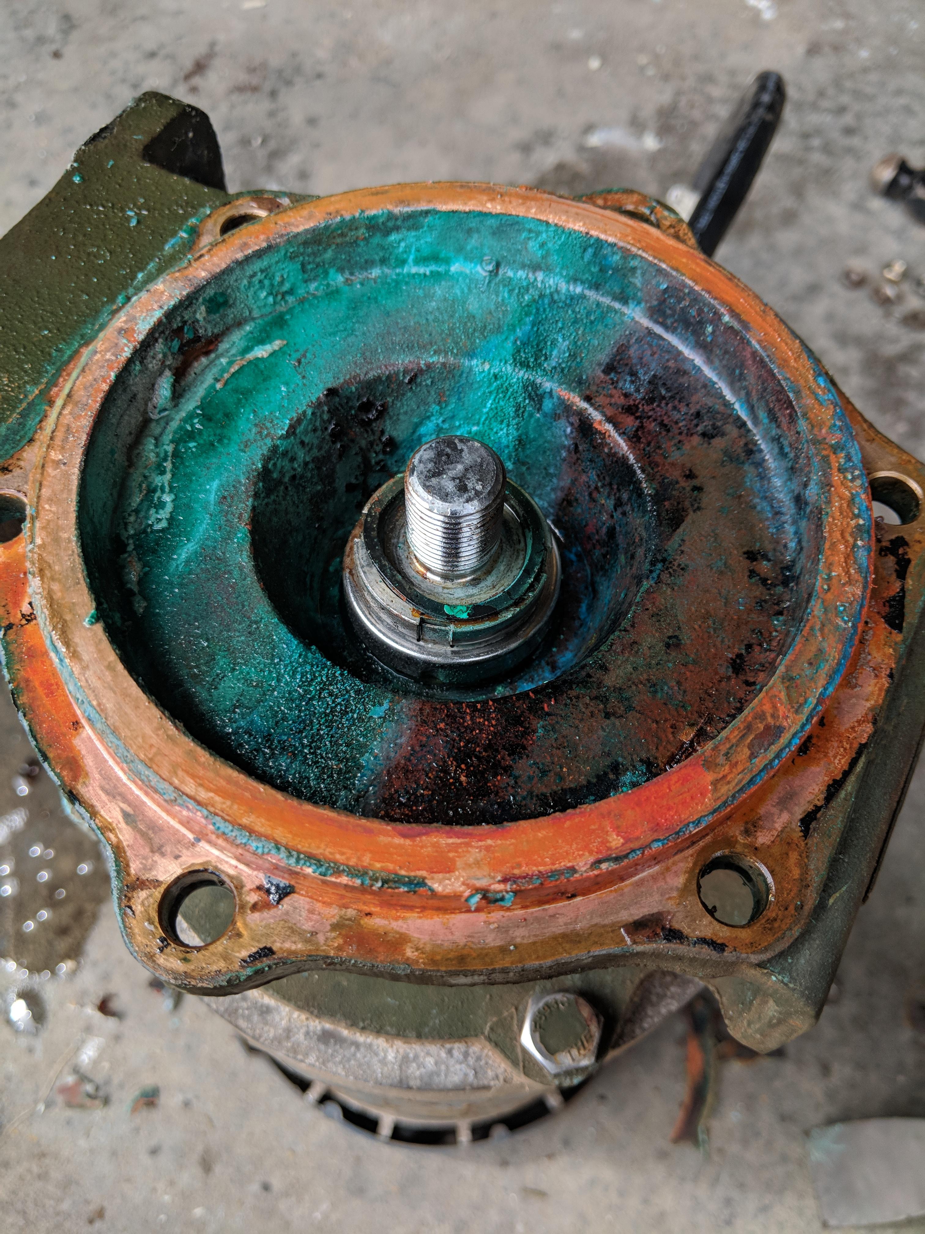 One of our water pump stopped working then I torn it apart, I found