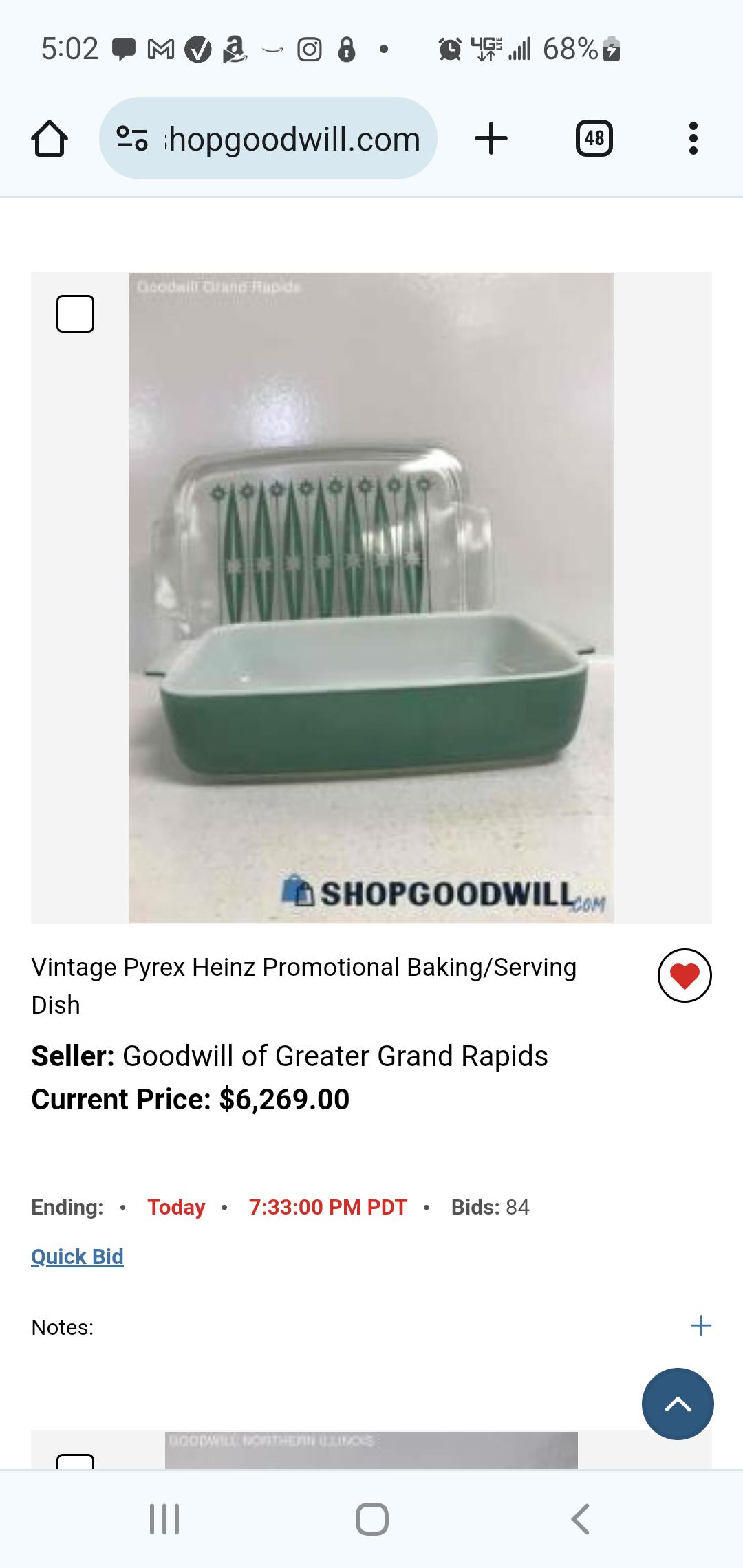 Fun Times at Goodwill Auction Site r/Pyrex_Love