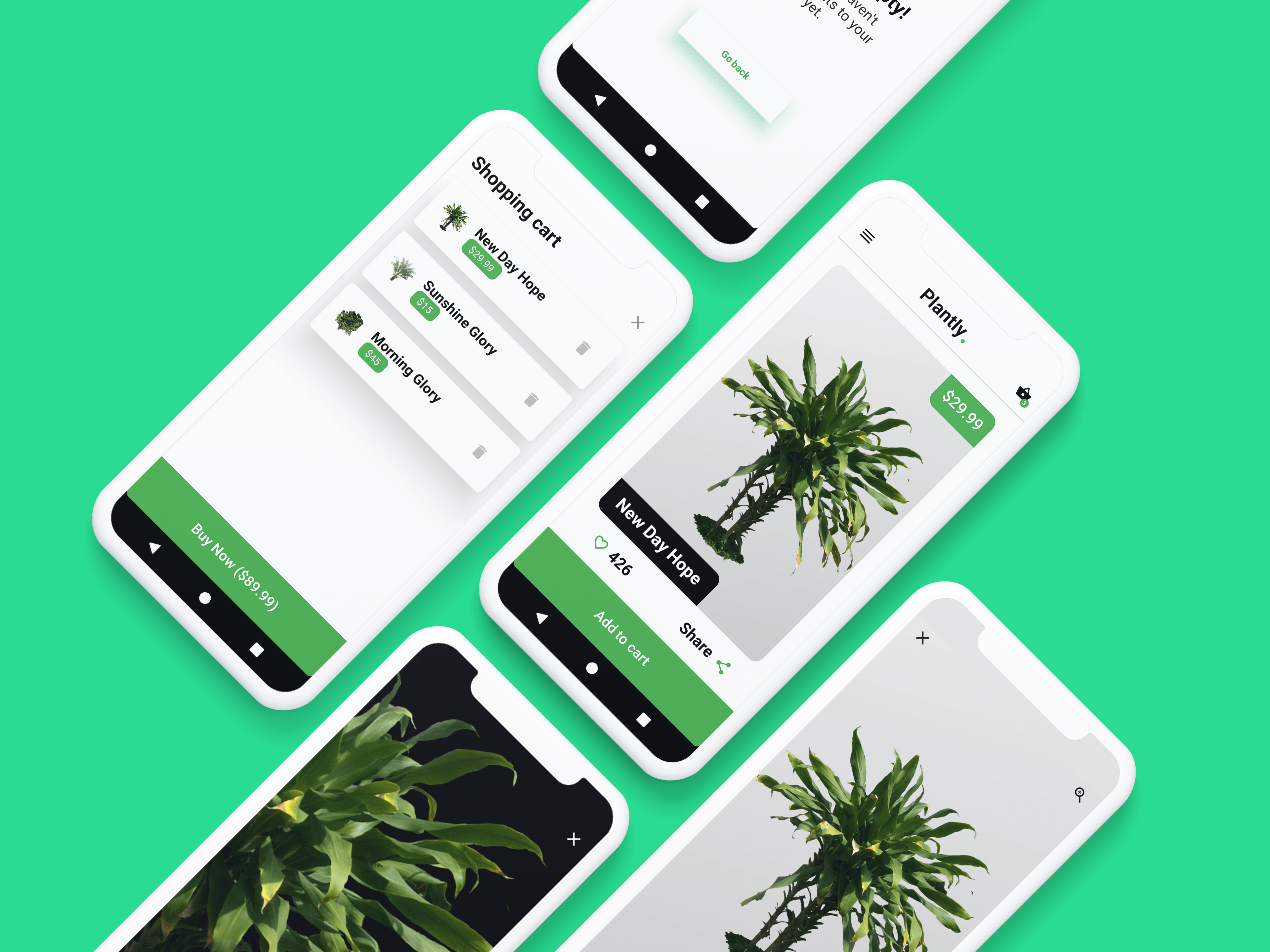 [Concept App] Plantly Buy plants. r/FlutterDev