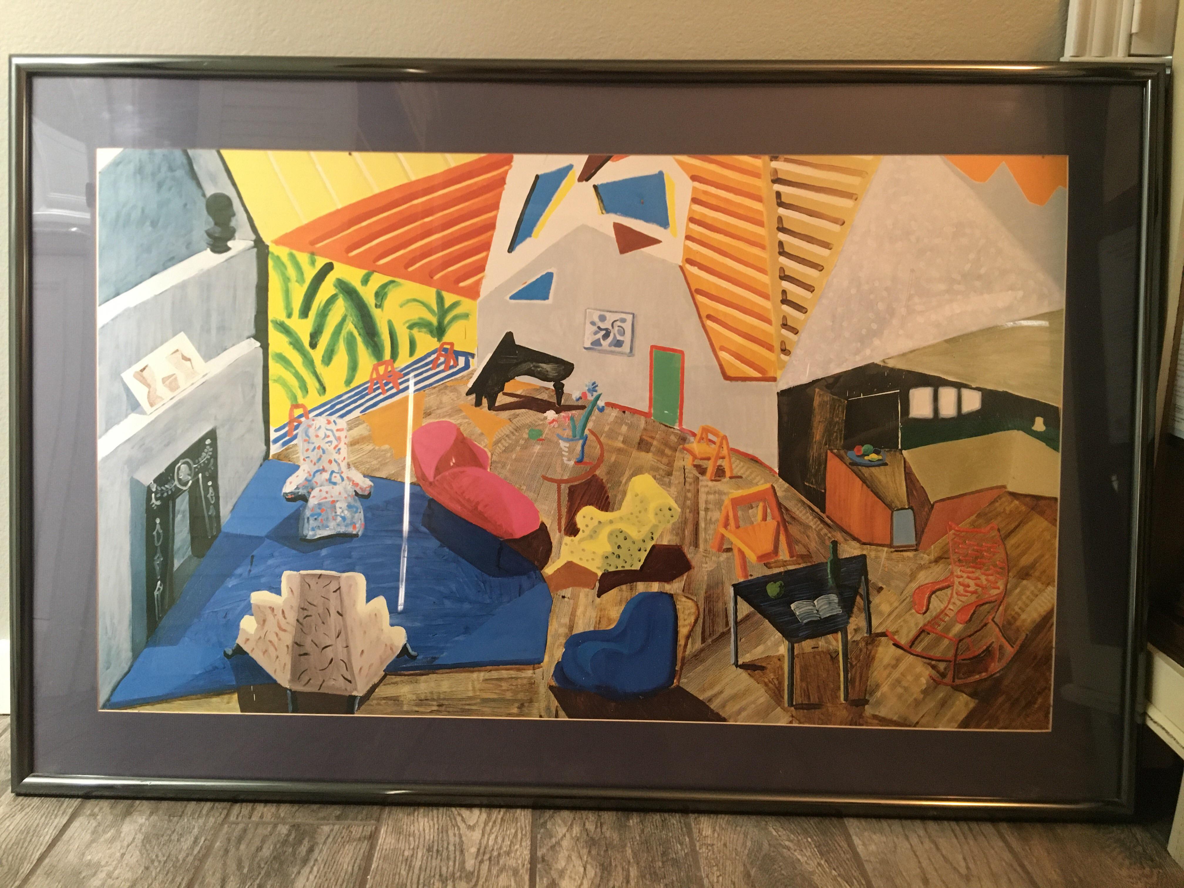 "Large Interior, Los Angeles, 1988" David Hockney r/80sdesign