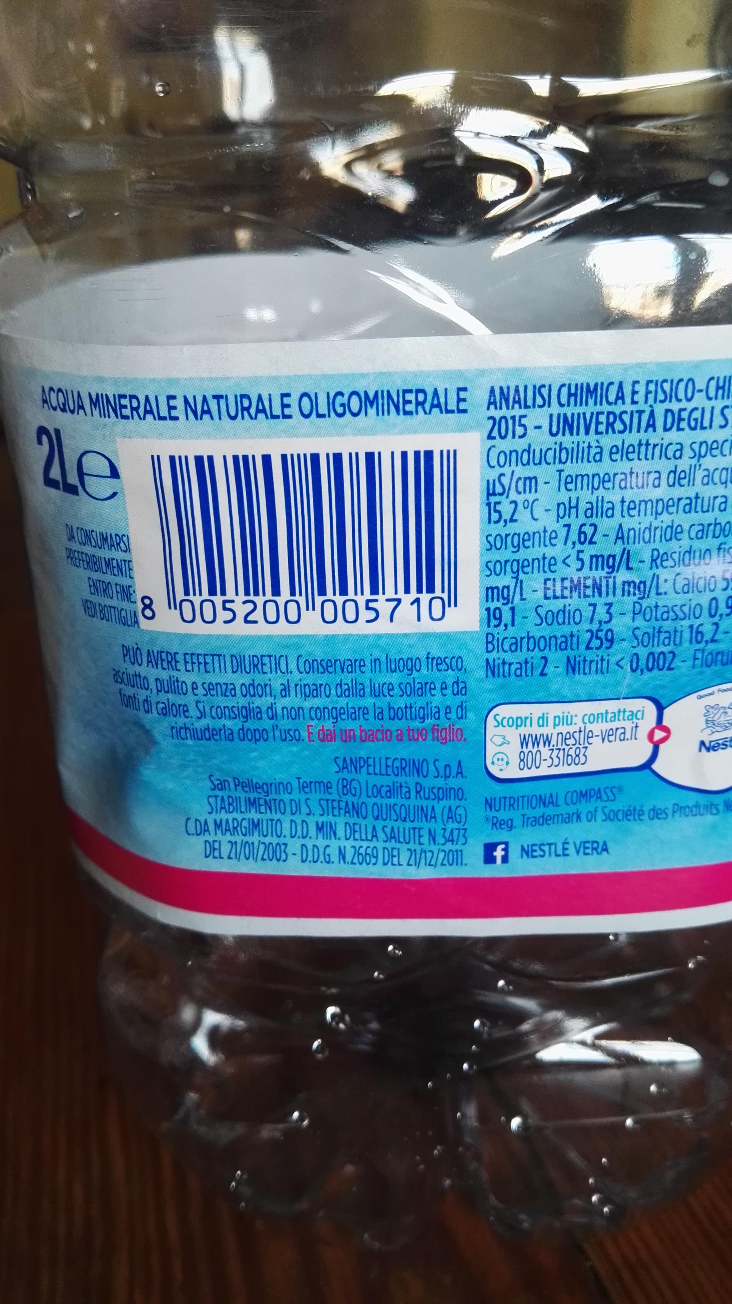 Fun Fact The instructions on water bottles in Italy tell you to go and